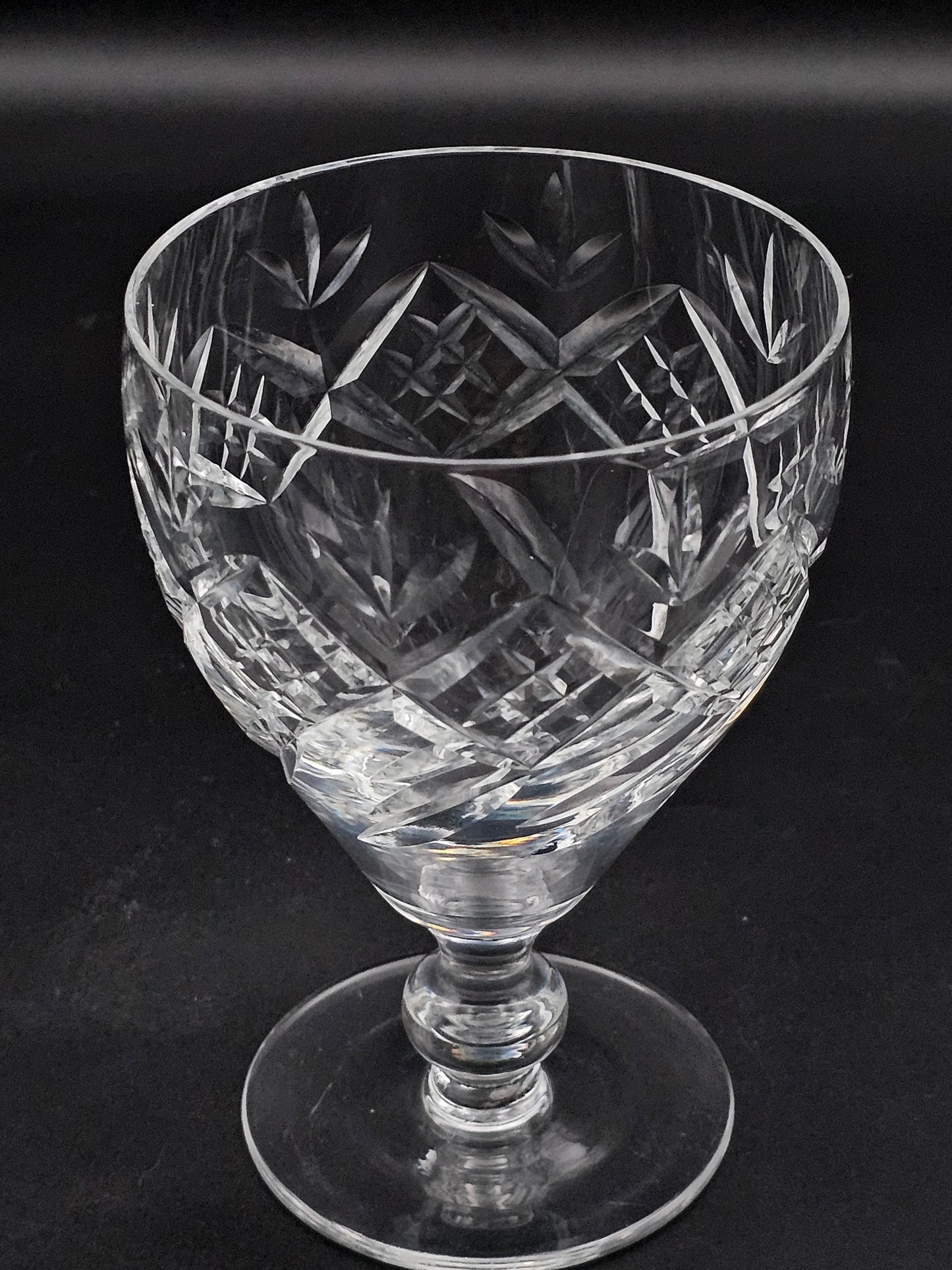 Beautiful pair of Webb Corbett Crystal Goblets 250ml