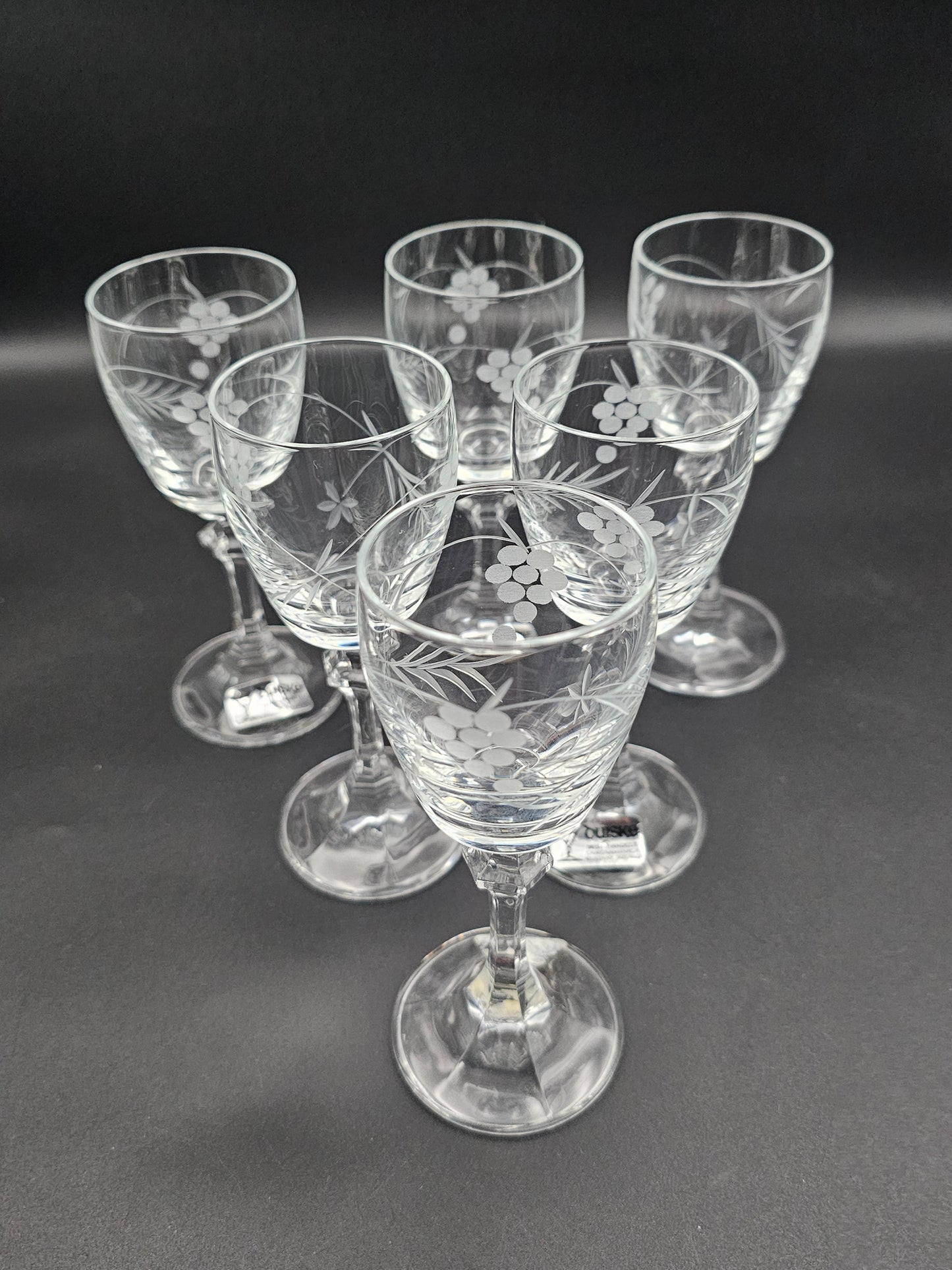 Duiske Irish Hand Cut liqueur glasses 70ml