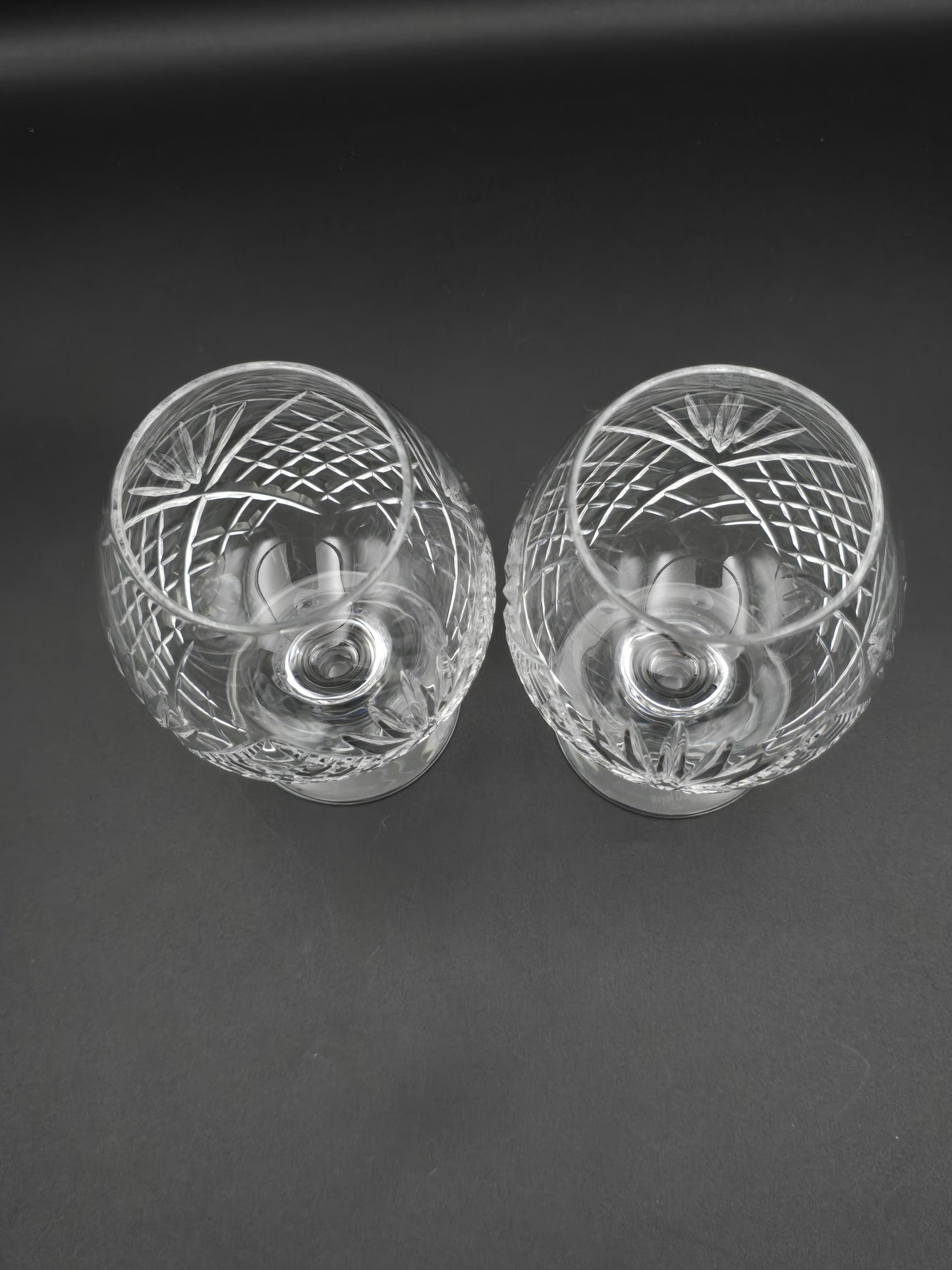 Pair of large Royal Doulton Westminster pattern Brandy Glasses 13oz
