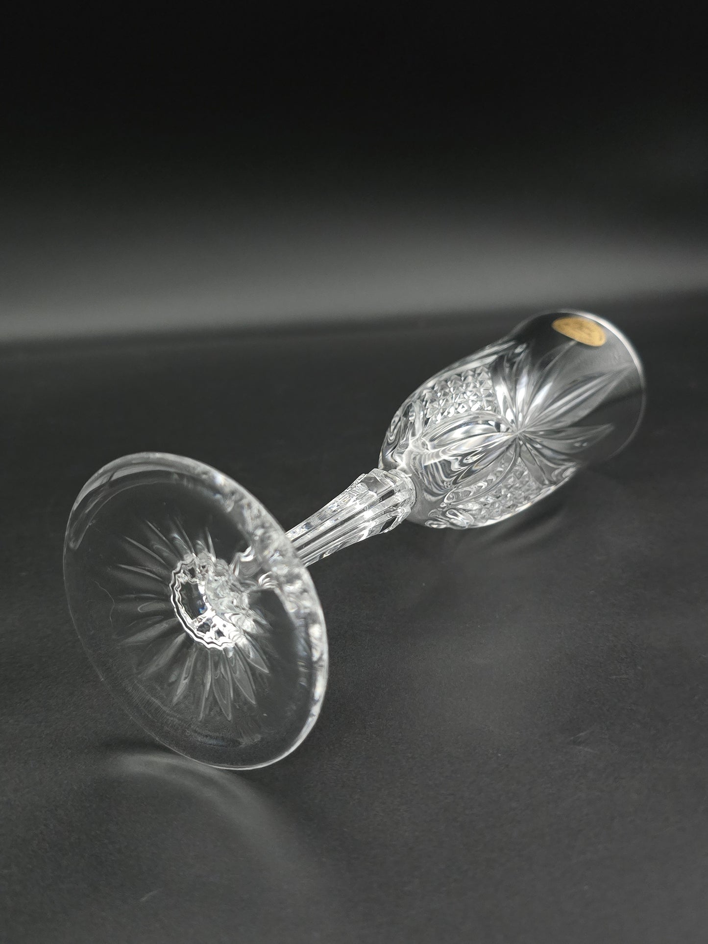 Set of 6 Cristal de Flandre “Salzburg” Champagne Flutes – 24% Lead Crystal, France, 160 ml