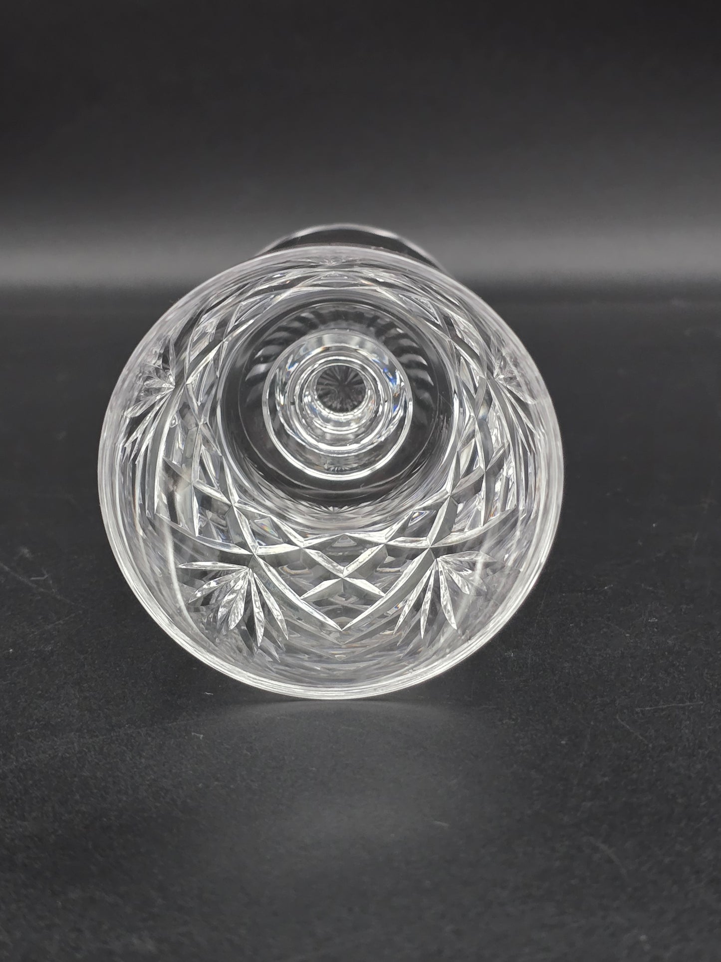 Set of 4 Stuart Crystal Ludlow Pattern Small Crystal wine glasses. 175ml