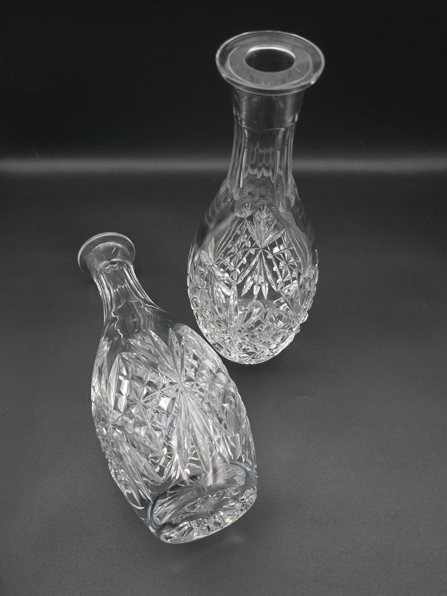 Beautiful pair of Crystal Decanters