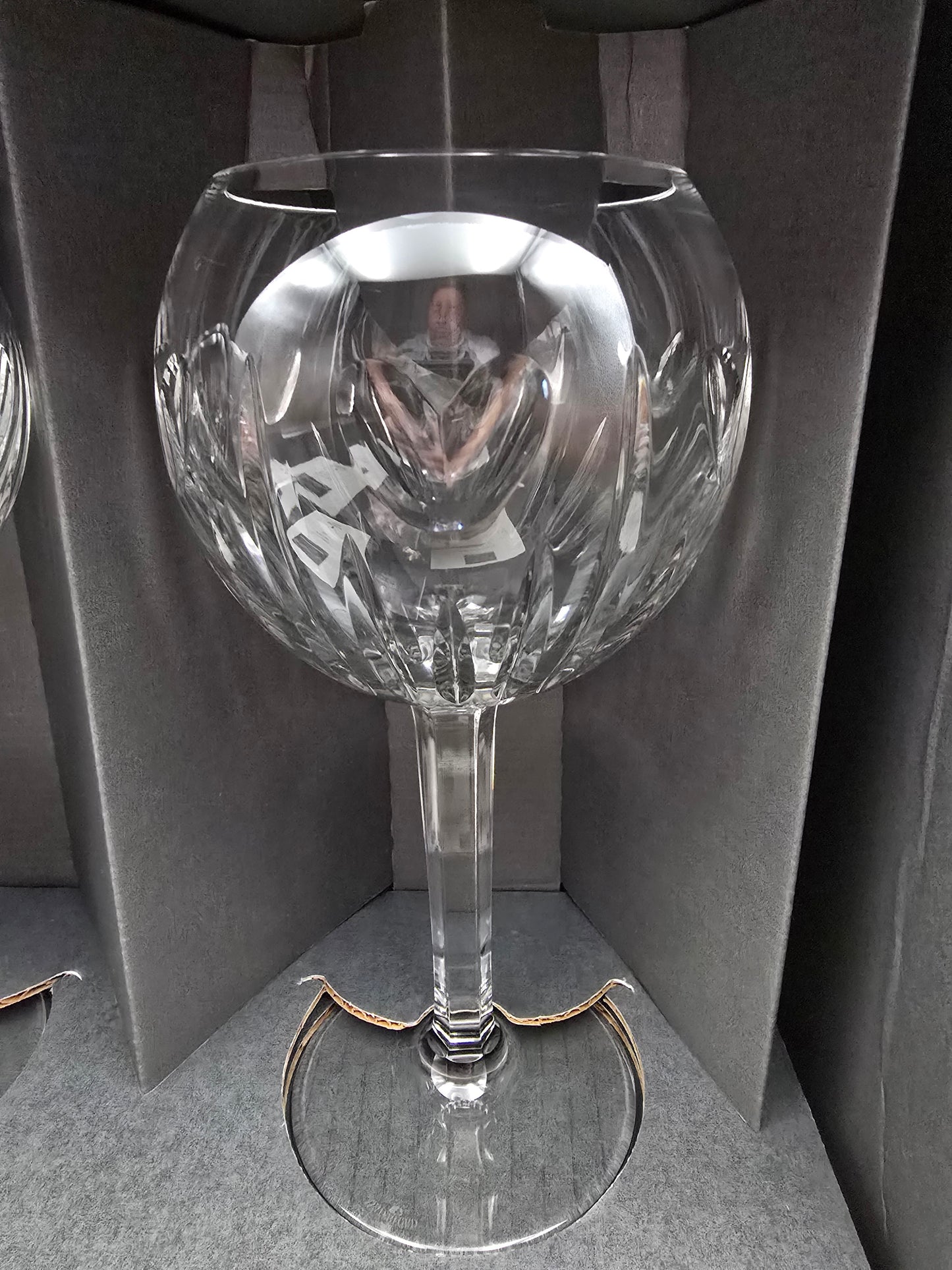 Waterford Crystal The Millennium Collection Toasting Goblets Pair. Second Toast - Love. Boxed.