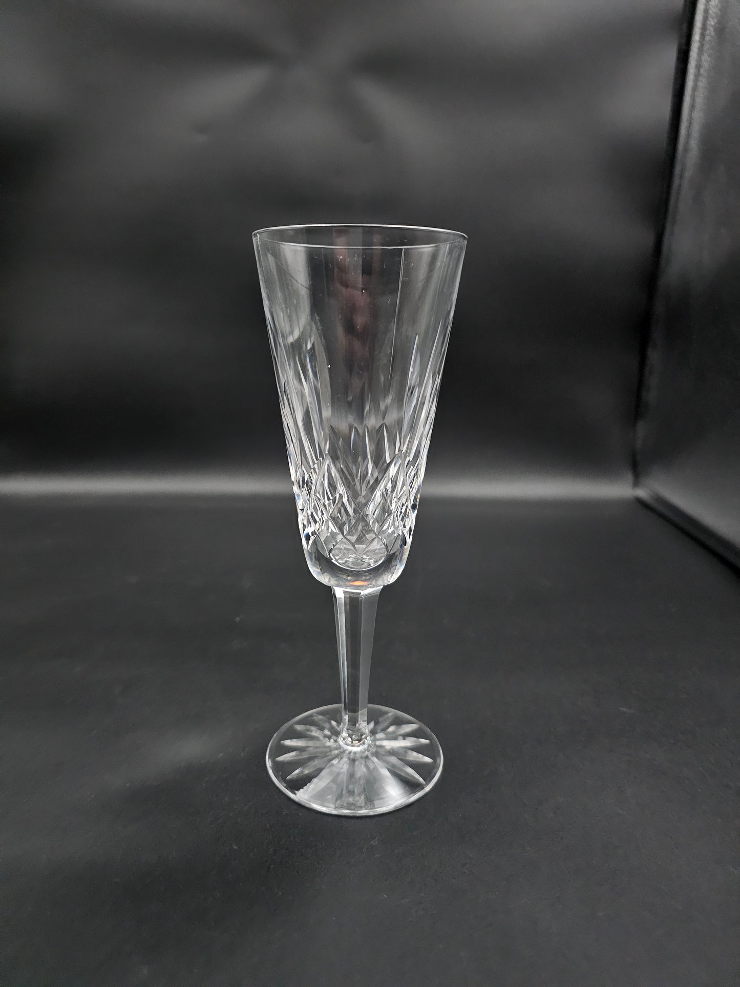 Waterford Lismore Crystal Champagne Flutes. Set of 6 150ml. 18.5cm tall