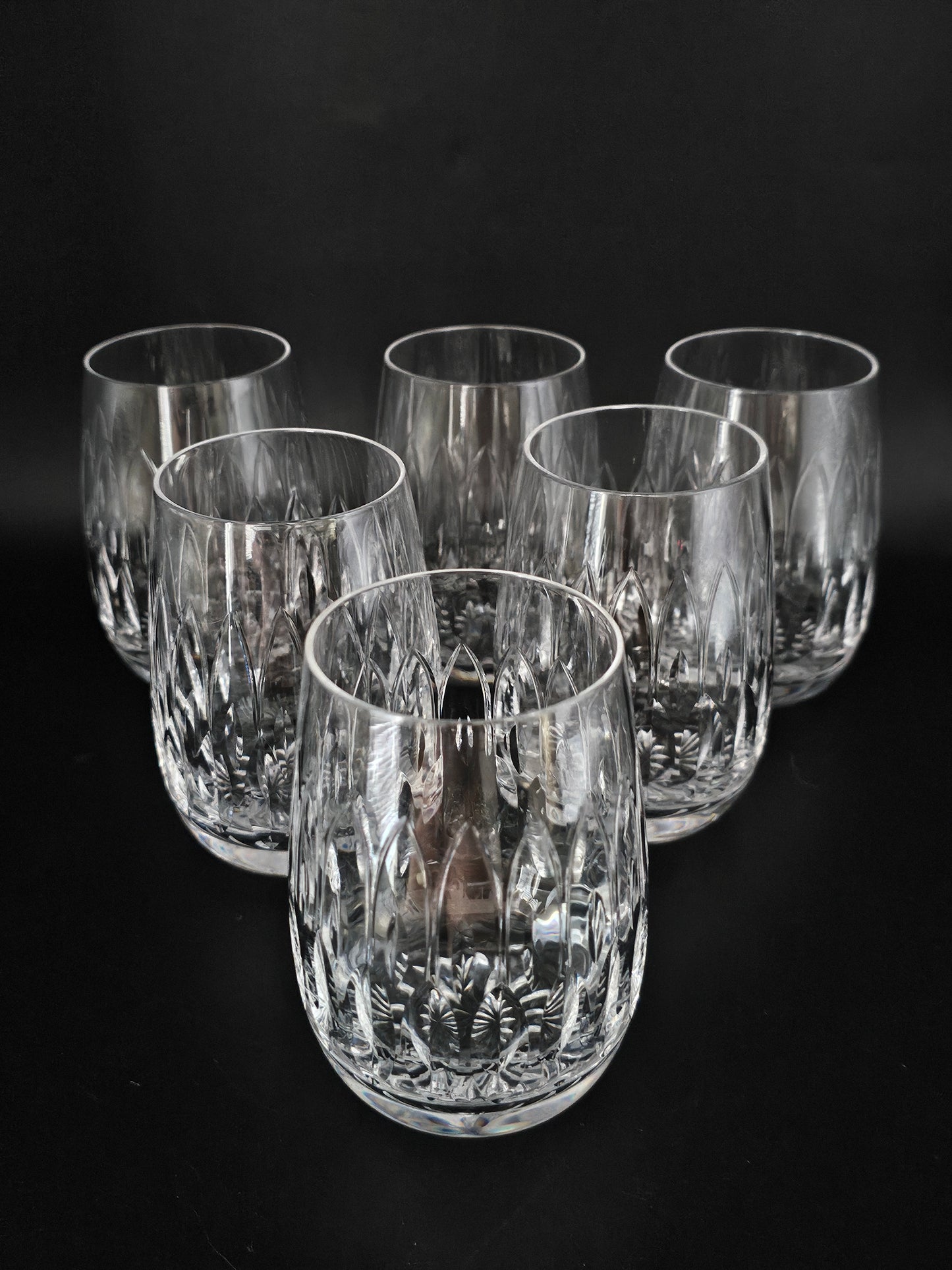 Set of 6 Crystal tumblers. Ideal for water or juice. 300ml. 11oz