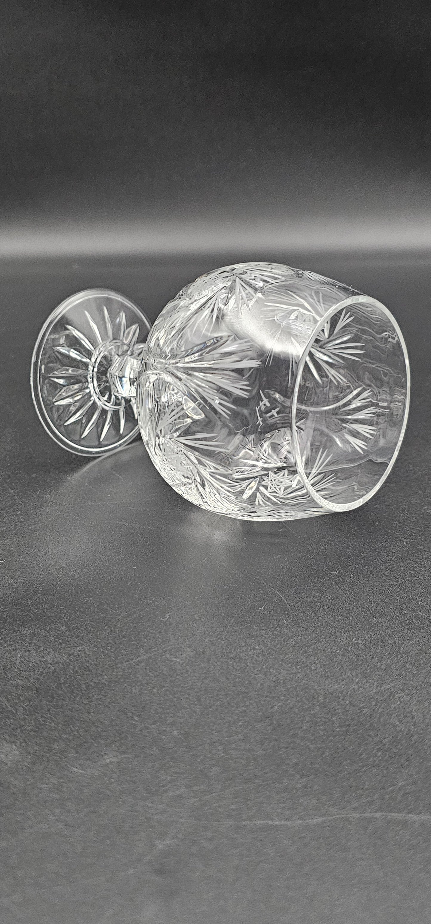 Set of 6 brandy or Cognac Crystal glasses 7oz
