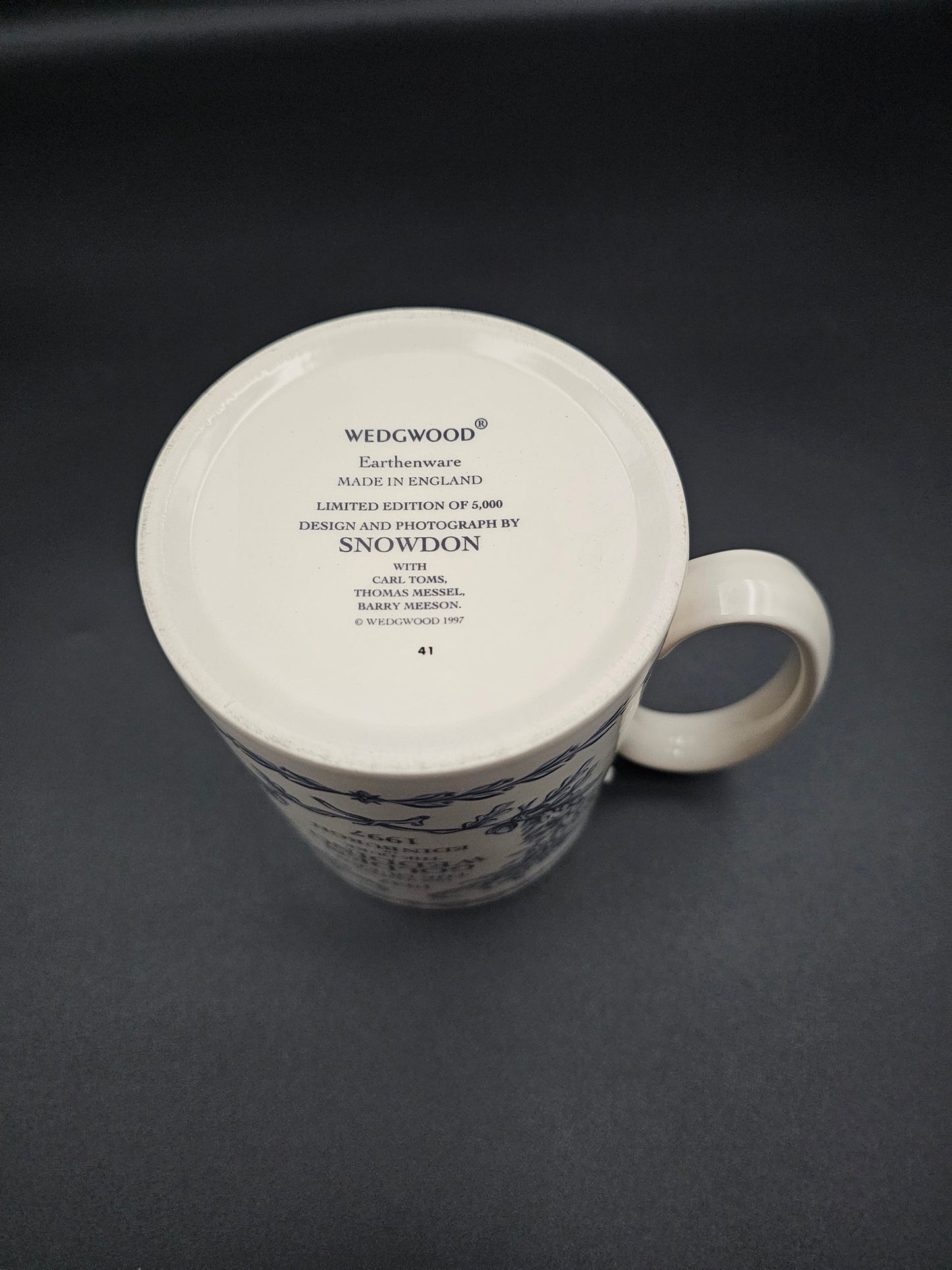 Vintage Wedgwood Mug , the Royal Golden Wedding Anniversary 1947 - 1997 Snowdon.