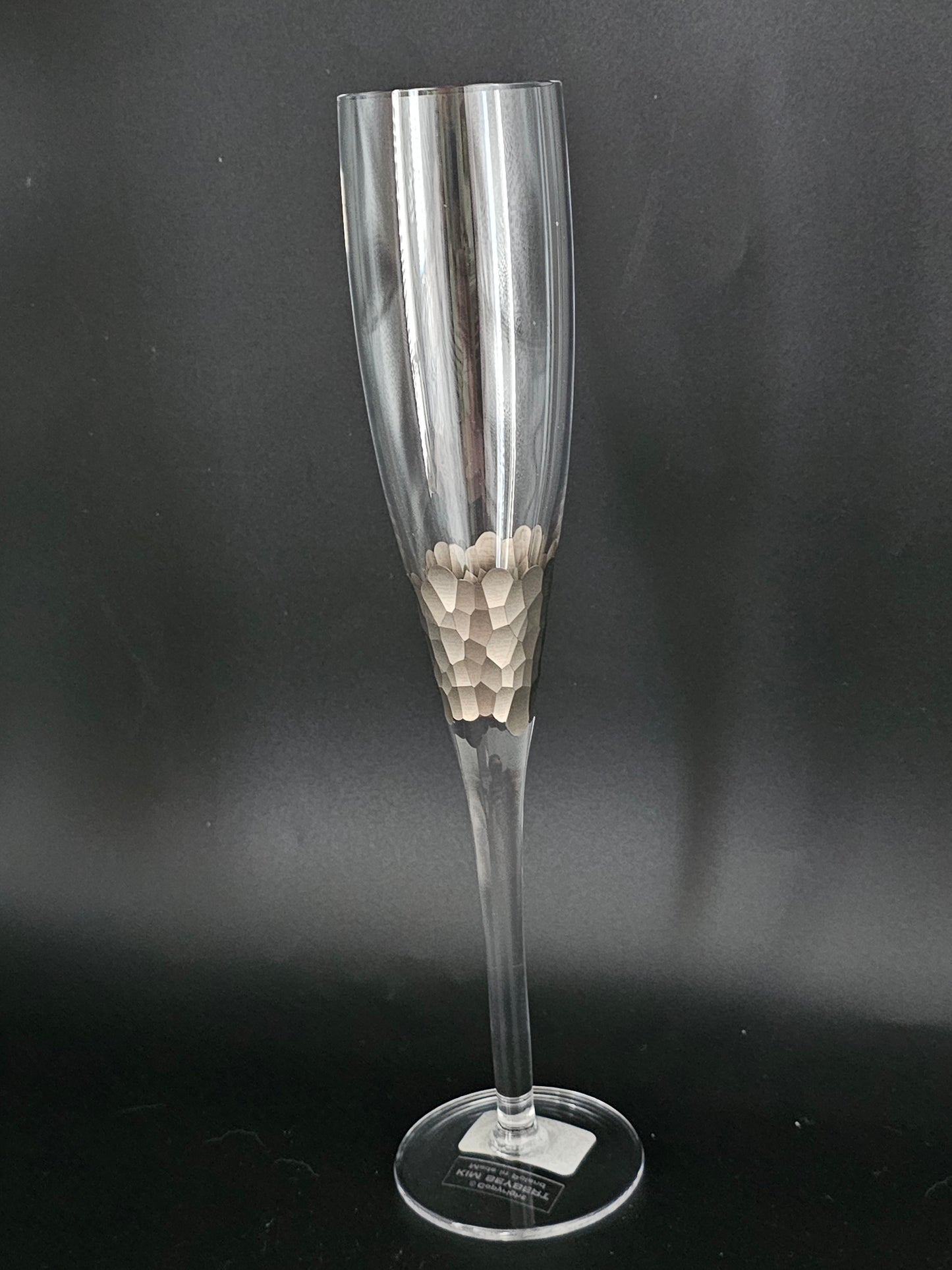 Kim Seybert Paillette Golden effect Single Champagne Flute.