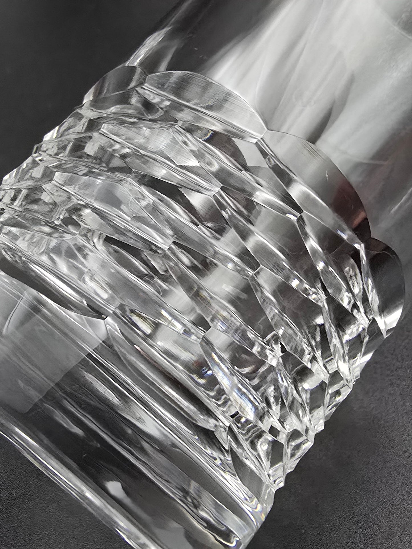 Set of 6 Edinburgh Crystal Portee Pattern Hi Ball Tumblers  375ml 14.5cm tall