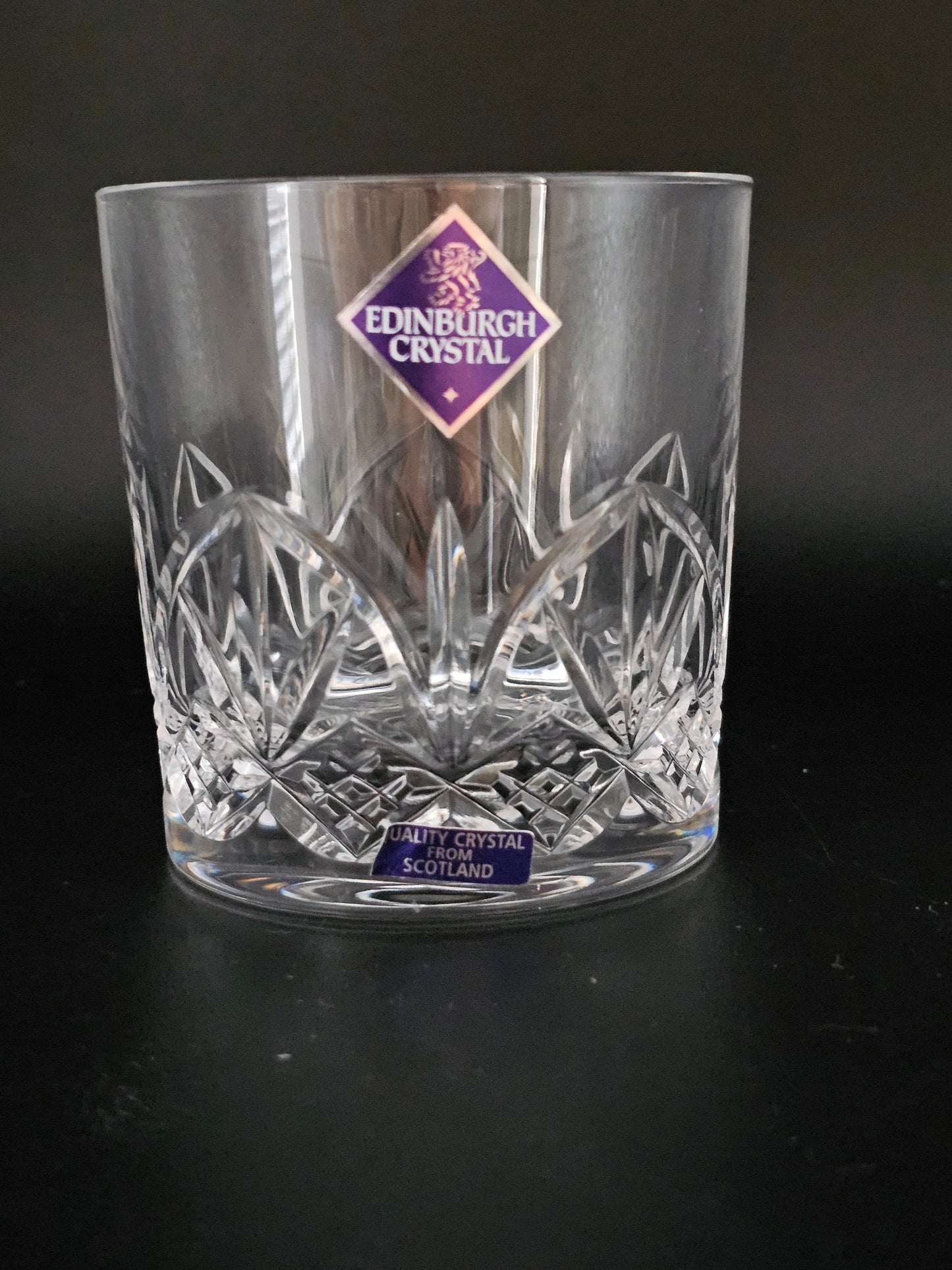 Set of 4 Edinburgh Crystal 9oz Tumblers. Perth Pattern.Boxed