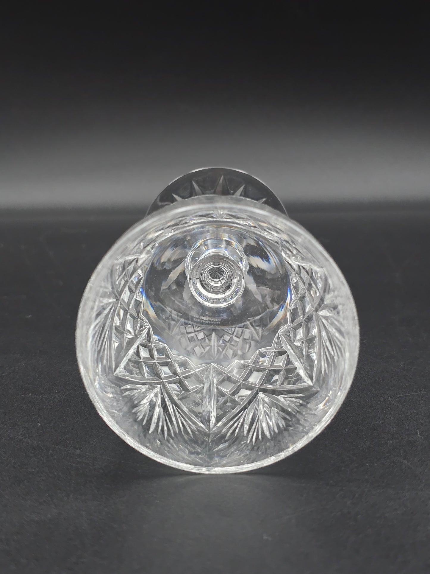Set of 4 Edinburgh Crystal Iona Pattern 225ml.  14.5cm tall.