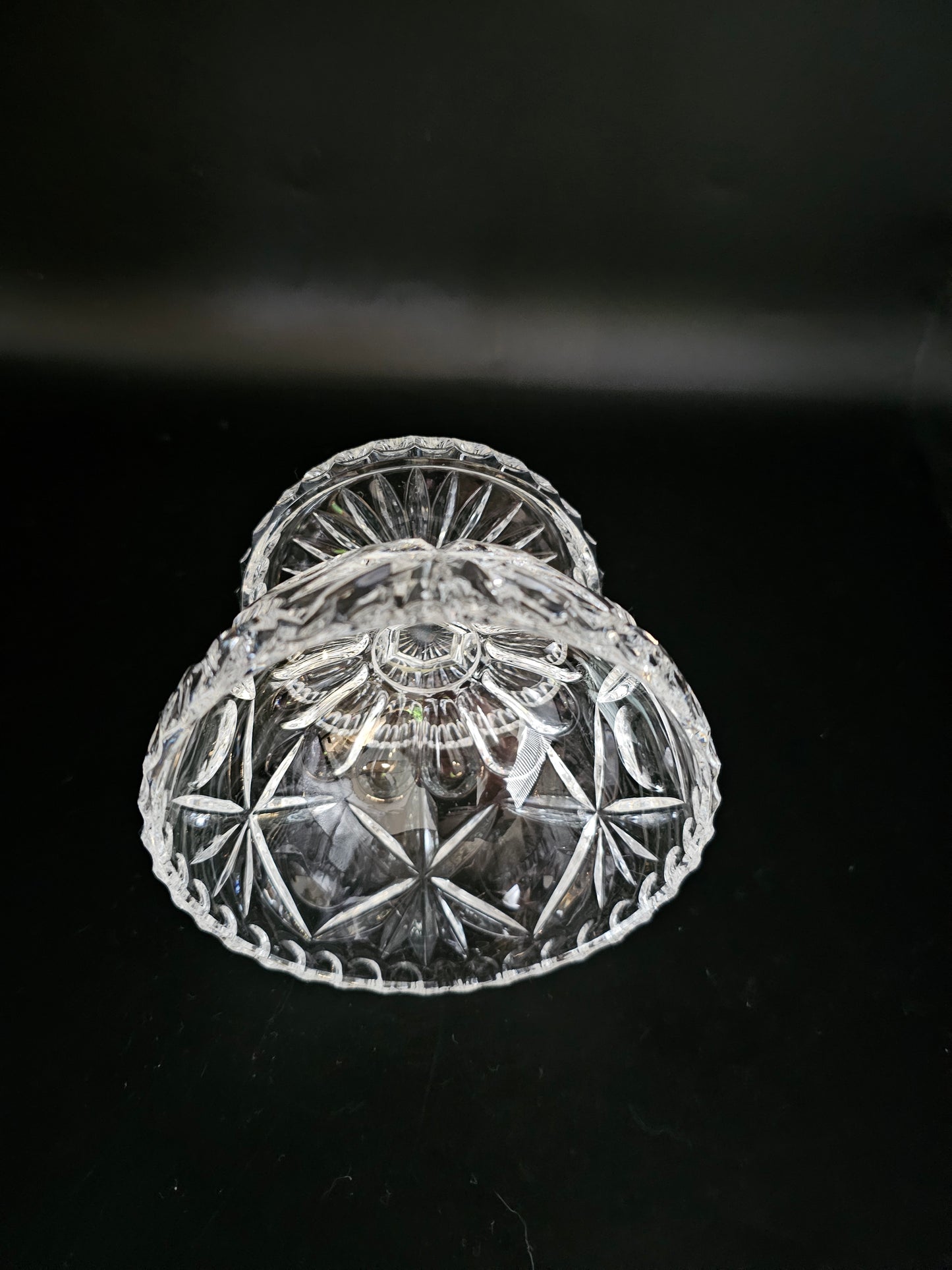 Set of 6 Beautiful vintage Crystal starter or Dessert bowls