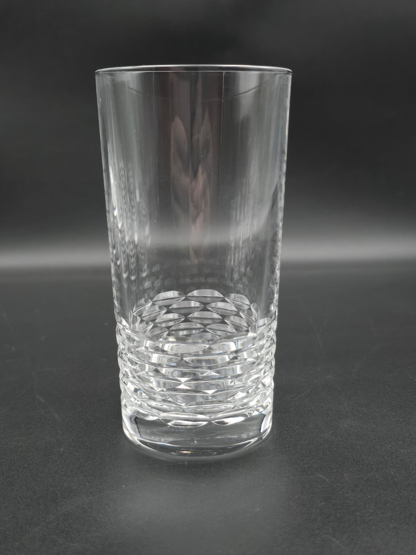 Set of 6 Edinburgh Crystal Portee Pattern Hi Ball Tumblers  375ml 14.5cm tall