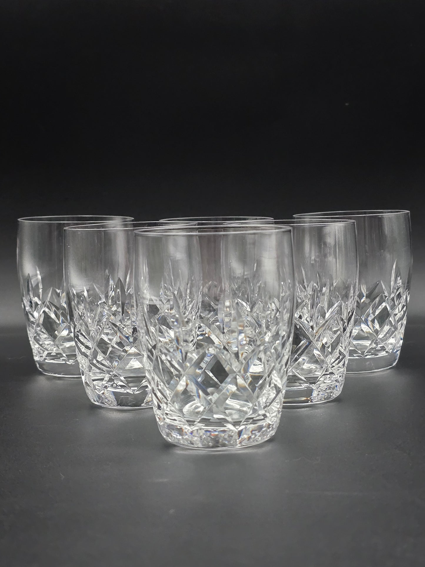 Set of 6 Vintage Stuart Crystal Tumblers – Glengarry Pattern | 10oz | Made in England