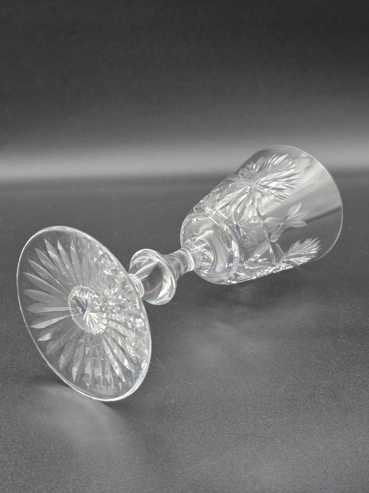Star of Edinburgh, Edinburgh Crystal set of 6 Crystal Wine glasses. 150ml. 16cm tall