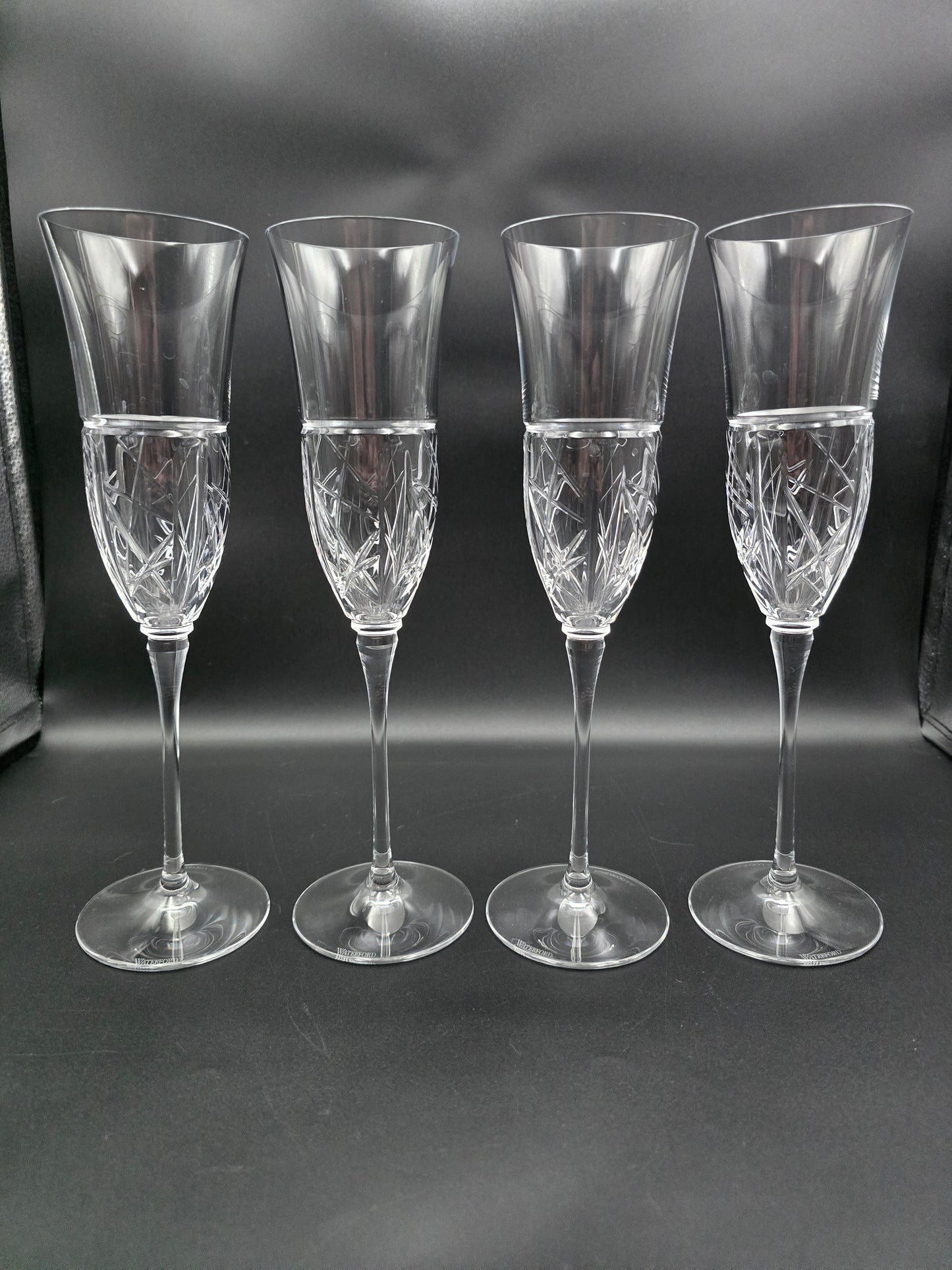 Set of 4 Waterford Crystal Olympic games Champagne Flutes Locog 2007