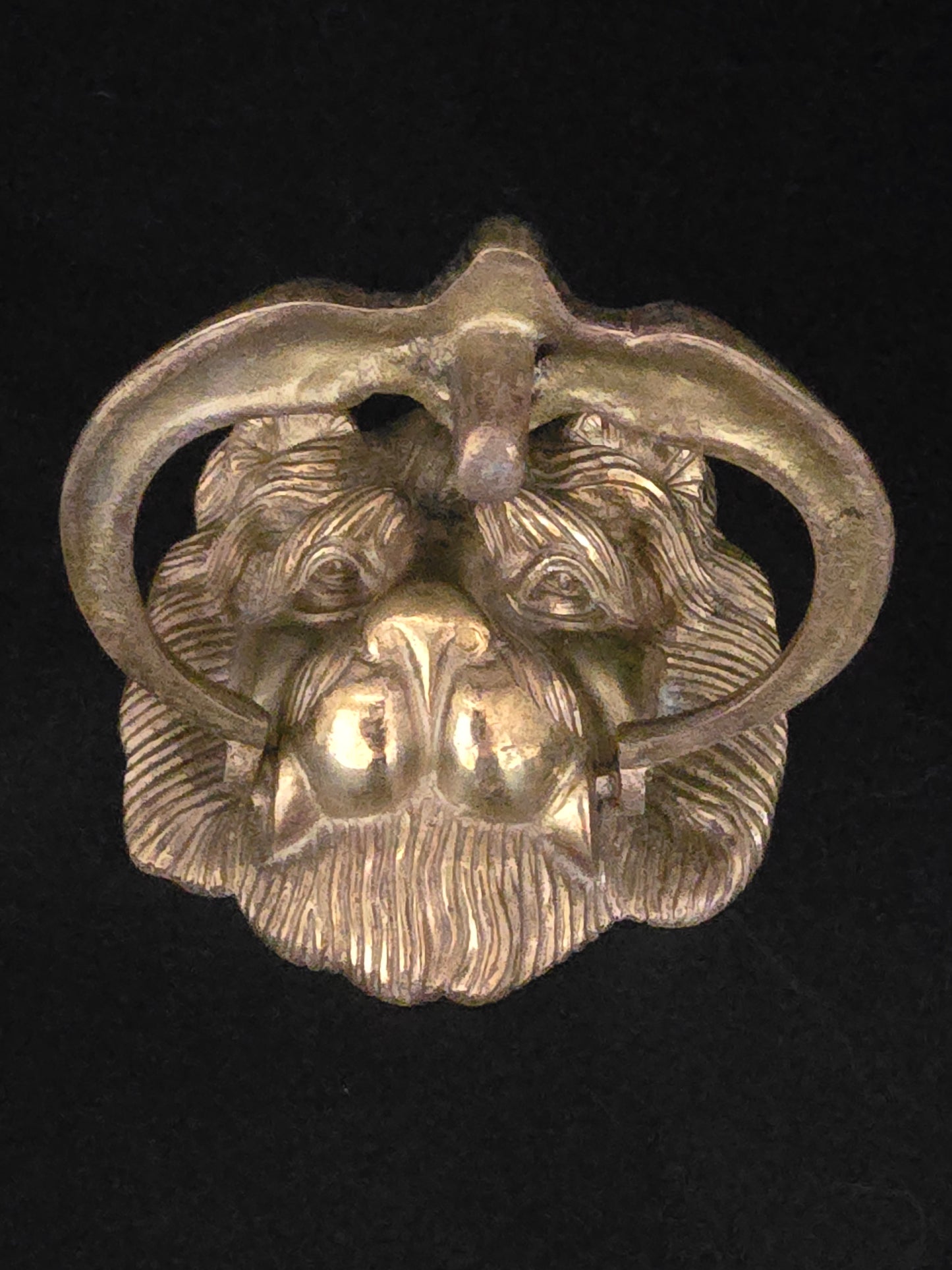 Vintage Large Brass Lion’s Head Door Knocker – 18cm x 11cm – Solid Brass, Regal Design, Statement Front Door Hardware