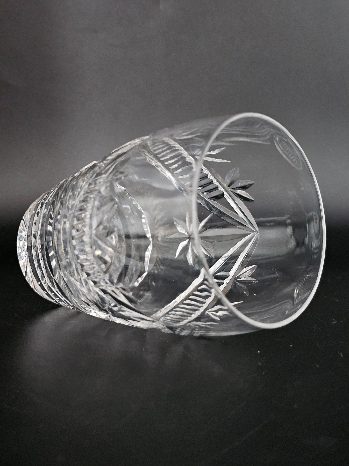 Set of 4 Vintage Crystal Tumbler glasses 350ml