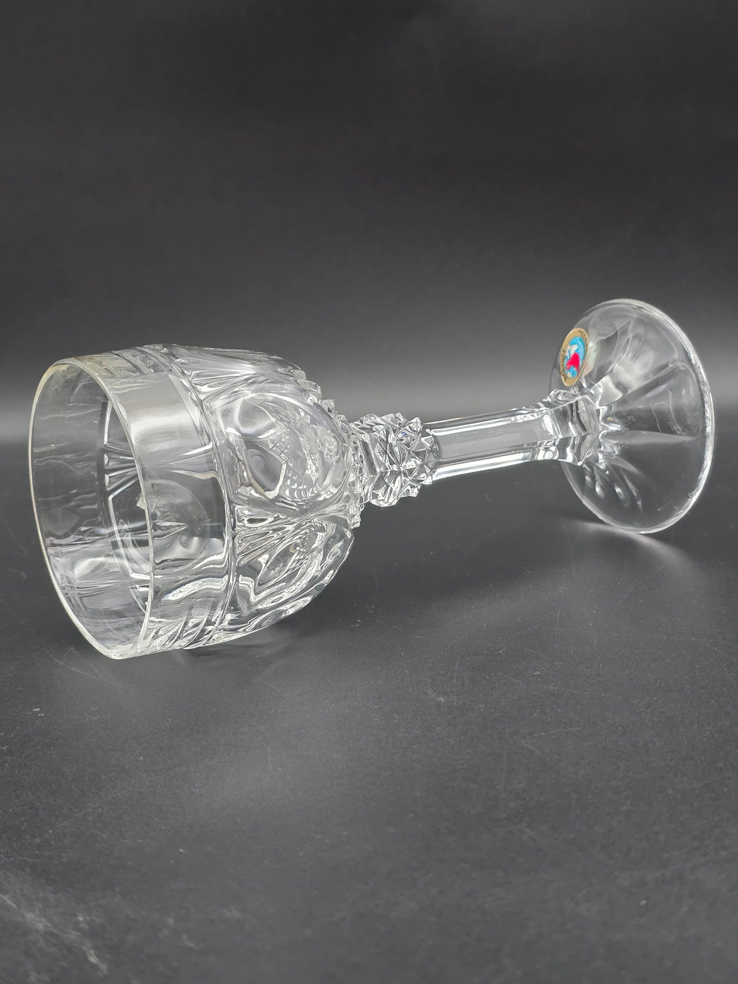 Set of 6 Hofbauer Napoleon Crystal Wine Goblets. 250ml