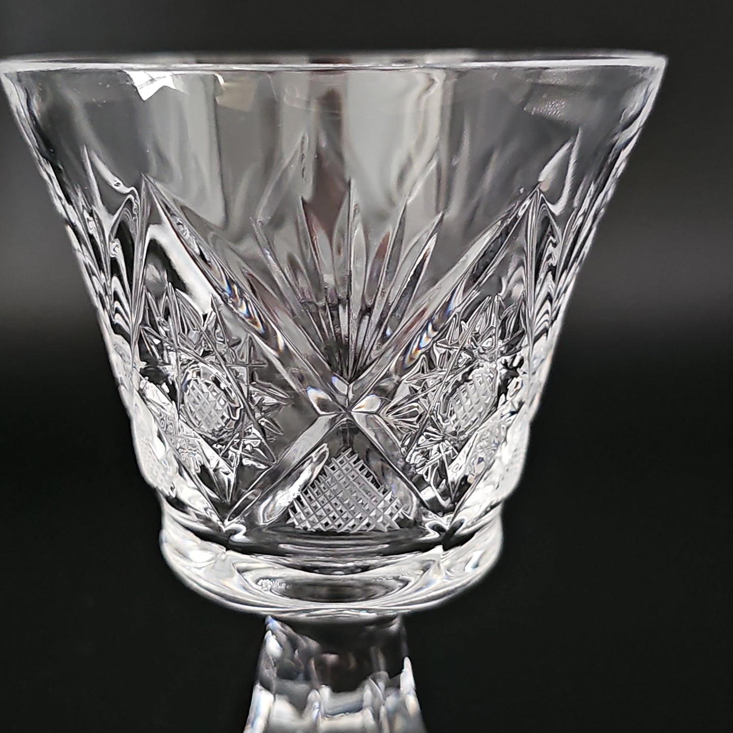 Set of 5 Crystal Sherry or Port Glasses. 150ml