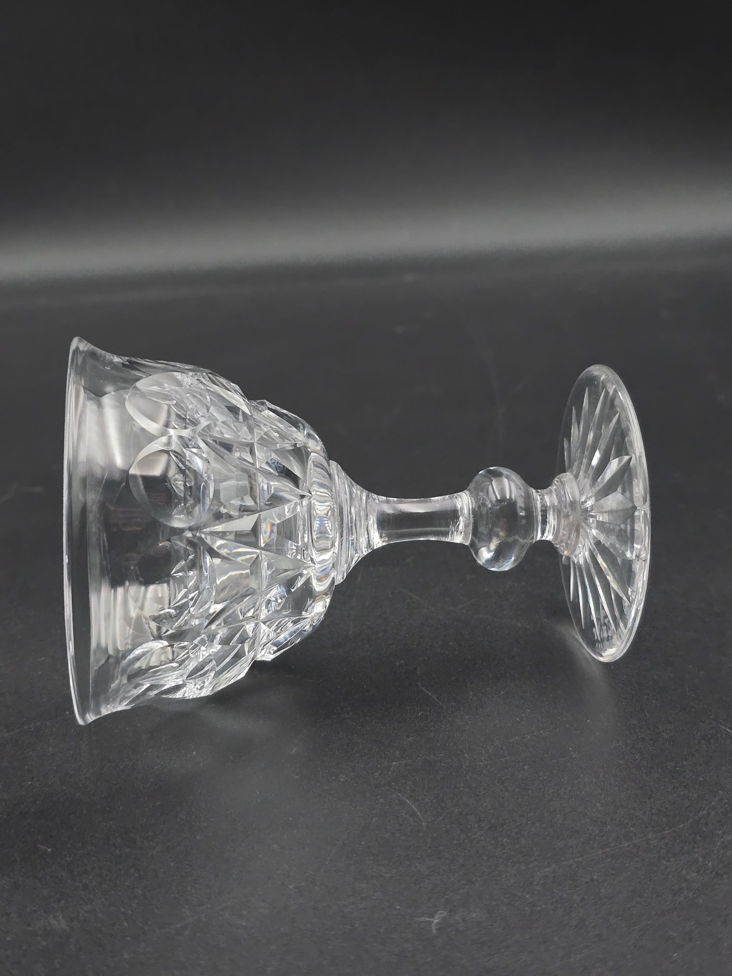 Set of 6 Tudor Crystal Raleigh Pattern English Crystal Coupe glasses 100ml
