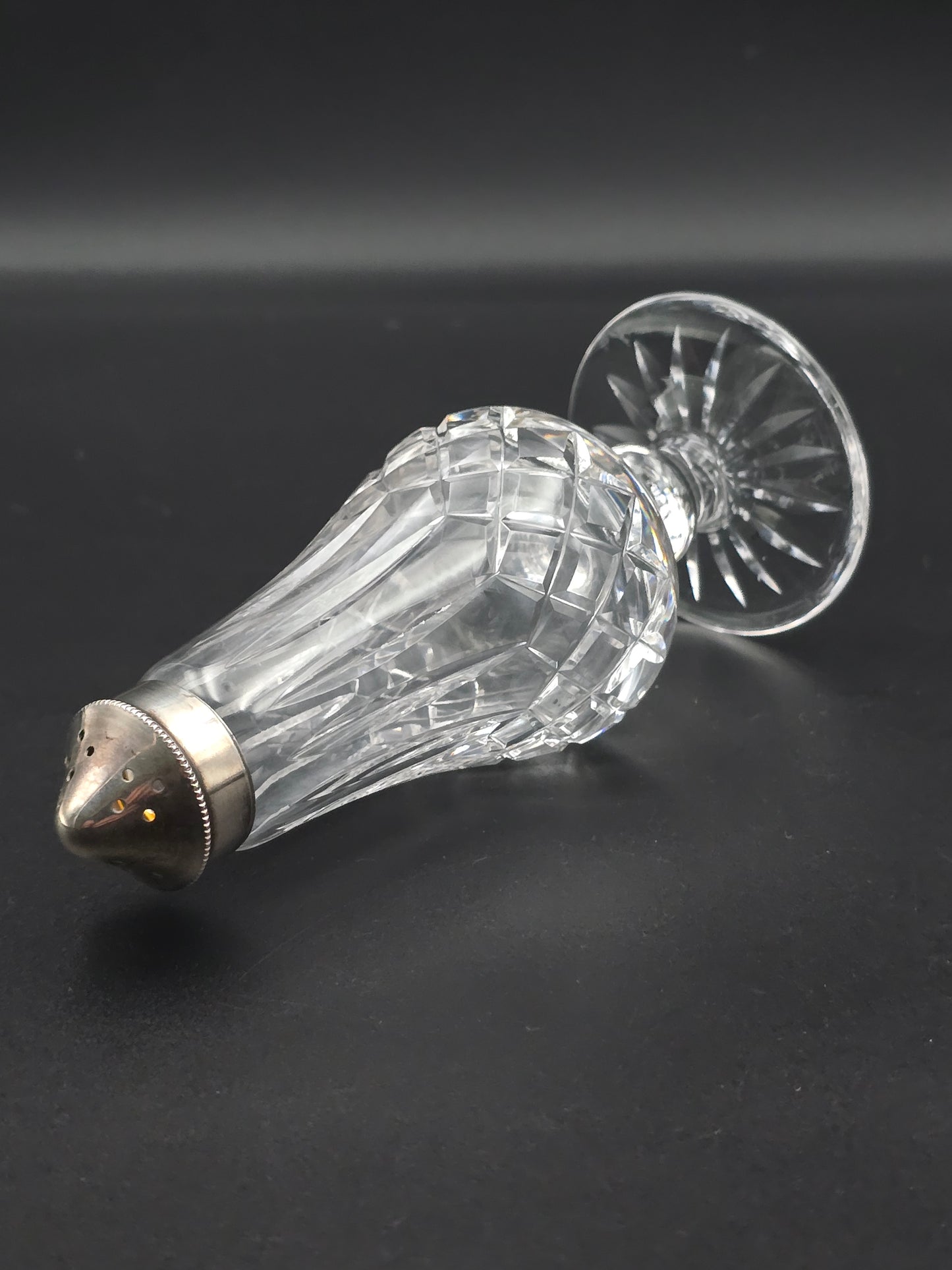 Waterford Lismore Crystal sugar / pepper shaker