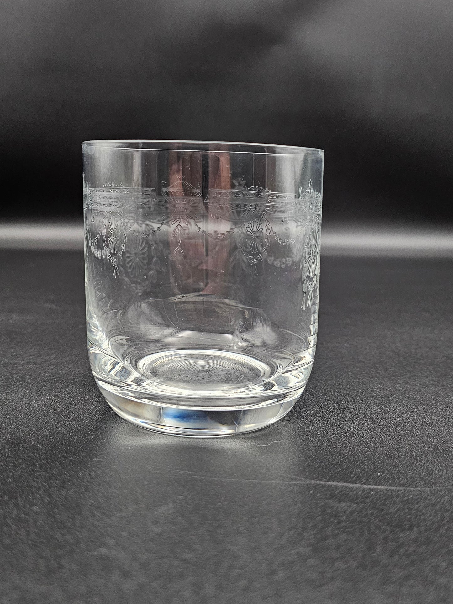 Set of 7 Etched Crystal Tumblers. Ideal for Whisky/Gin/Vodka, Water or Juice. 300ml / 11oz