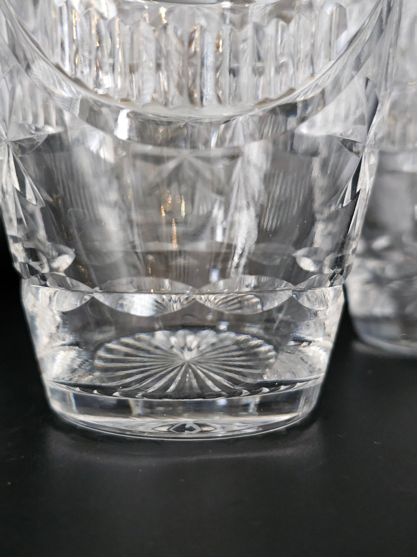 Set of 4 Vintage Crystal Tumbler glasses 350ml