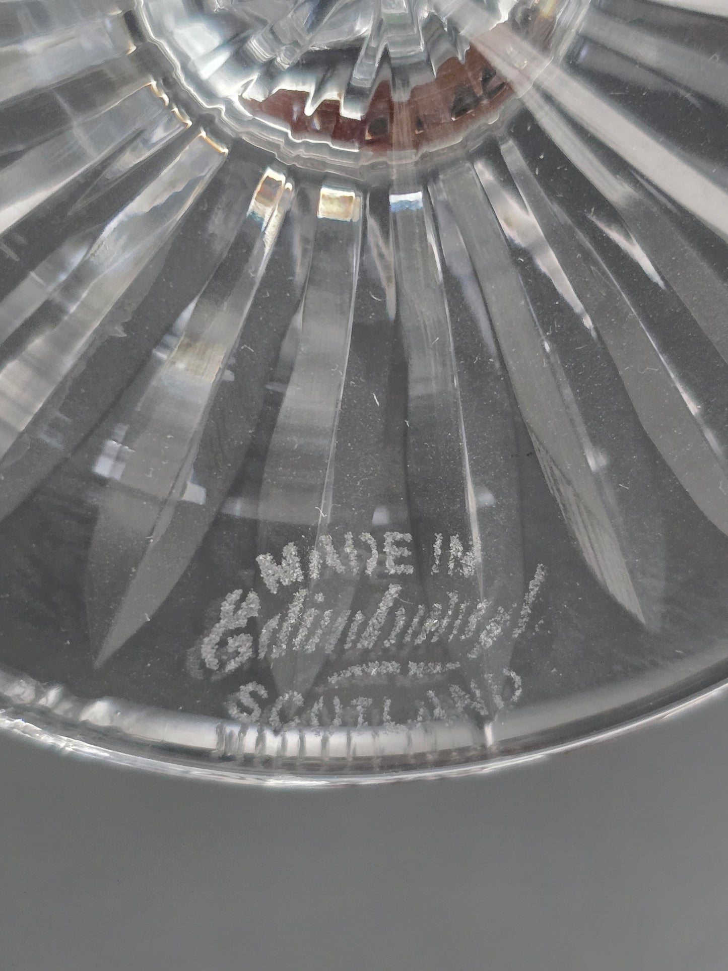 Star of Edinburgh, Edinburgh Crystal set of 6 Crystal Wine glasses. 150ml. 16cm tall