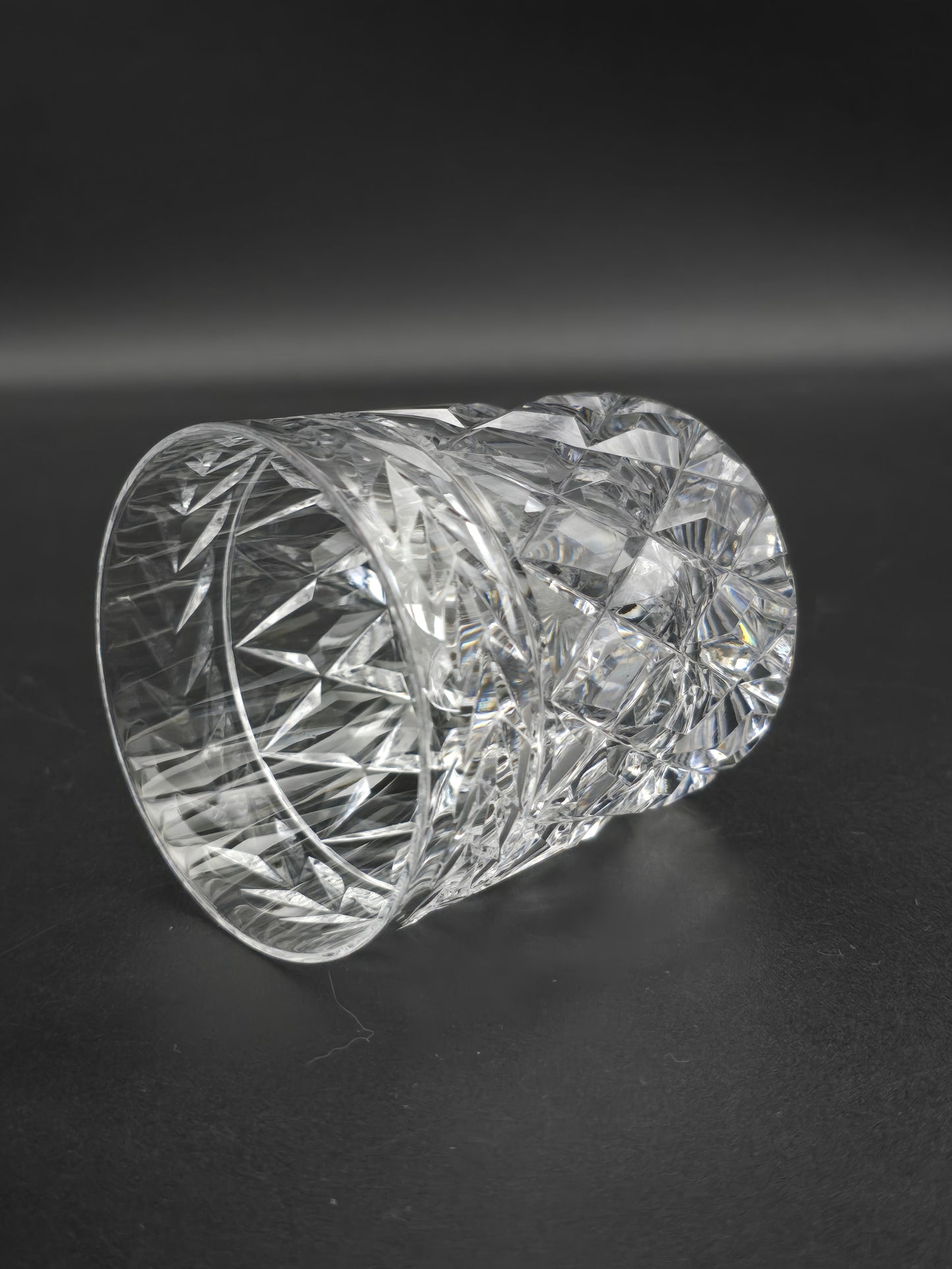 Set of 4 Stuart Crystal Cheltenham Pattern Crystal Tumblers. 7oz