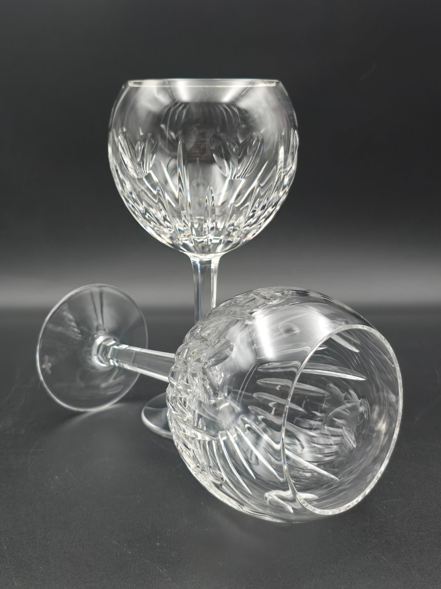 Waterford Crystal The Millennium Collection Toasting Goblets Pair. Second Toast - Love. Boxed.