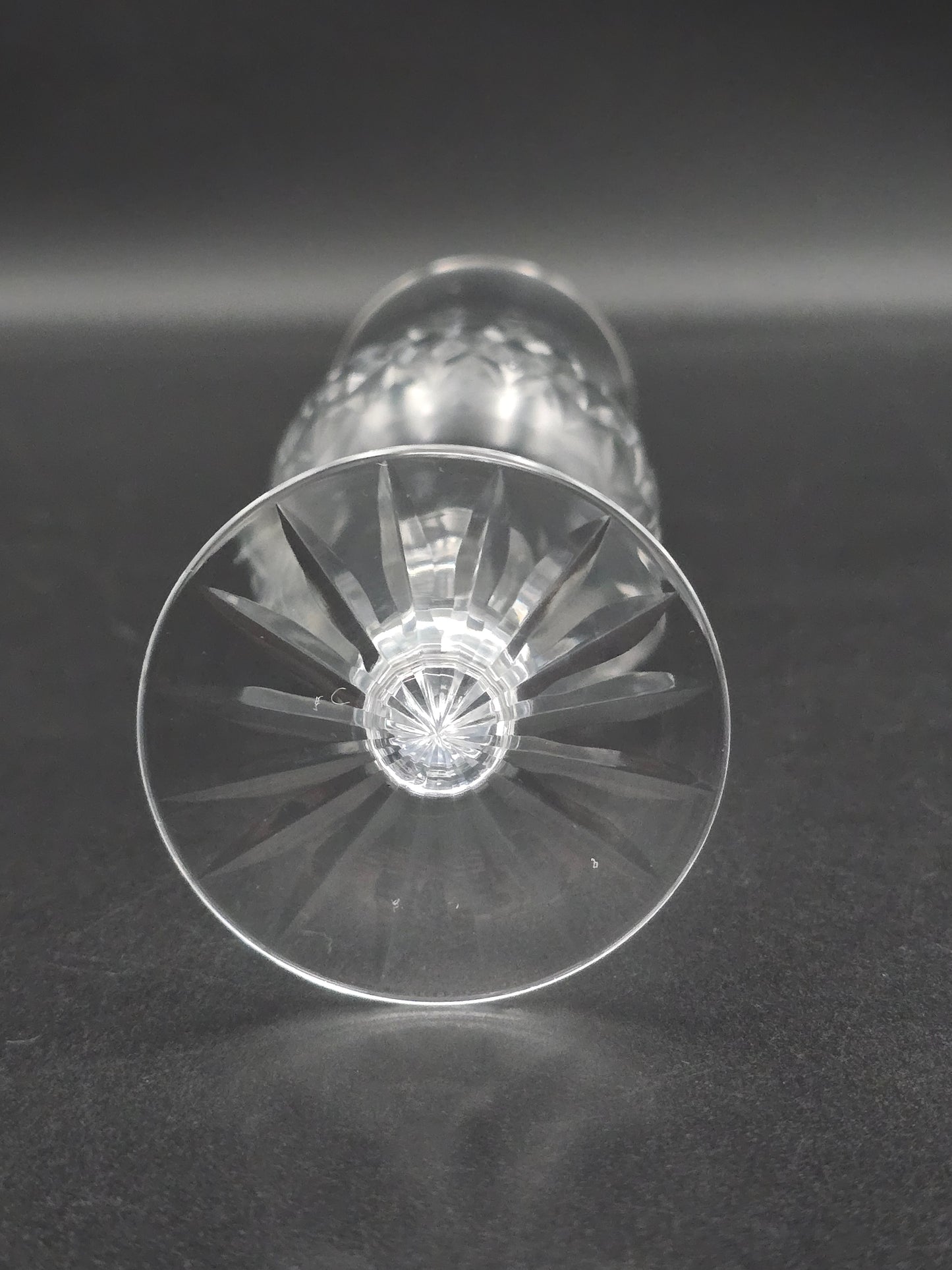 Set of 6 Vintage Crystal Champagne Flutes 175ml. 17.5cm tall