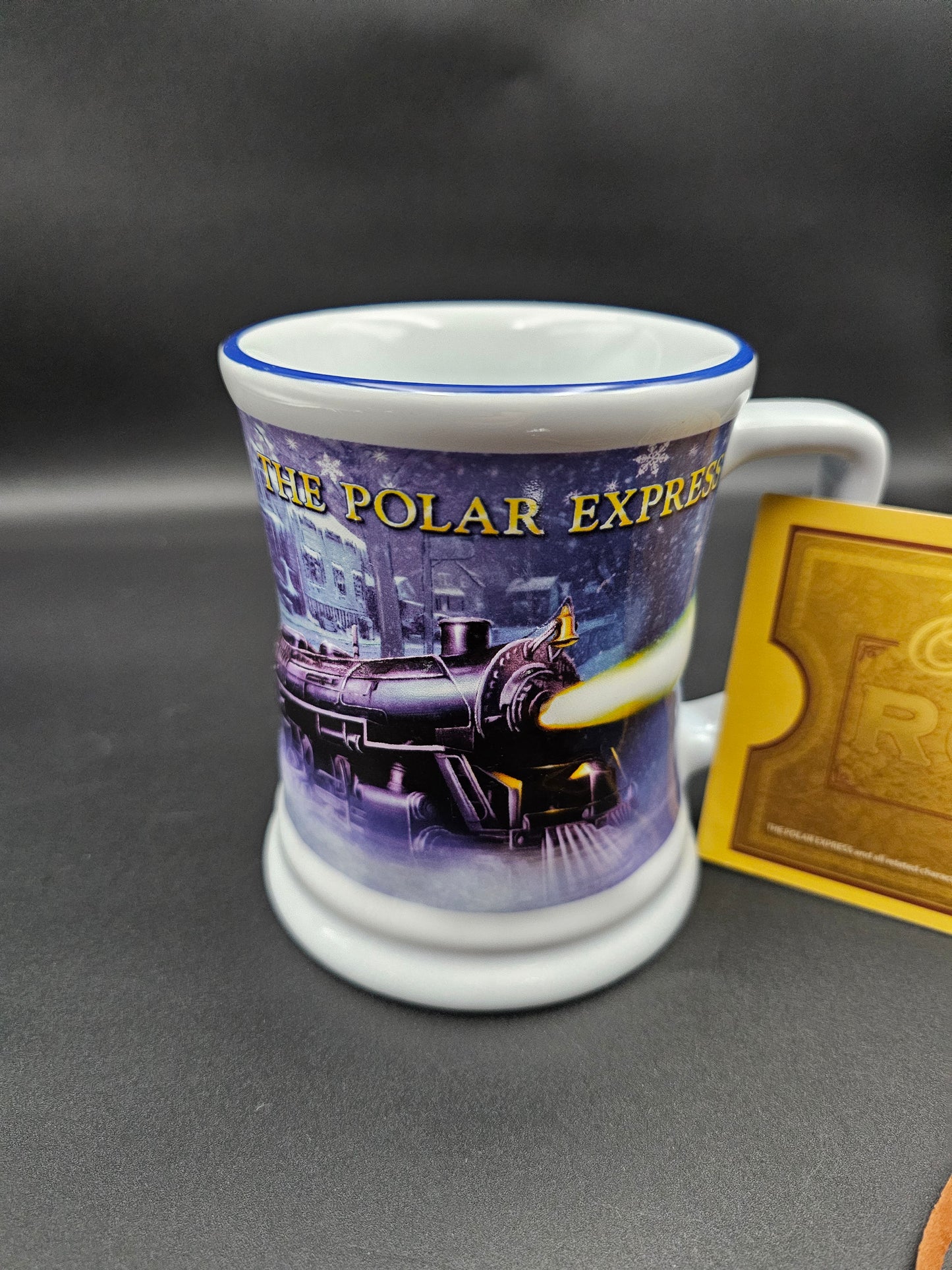 The Polar Express First Class Mug with ticket and Bell