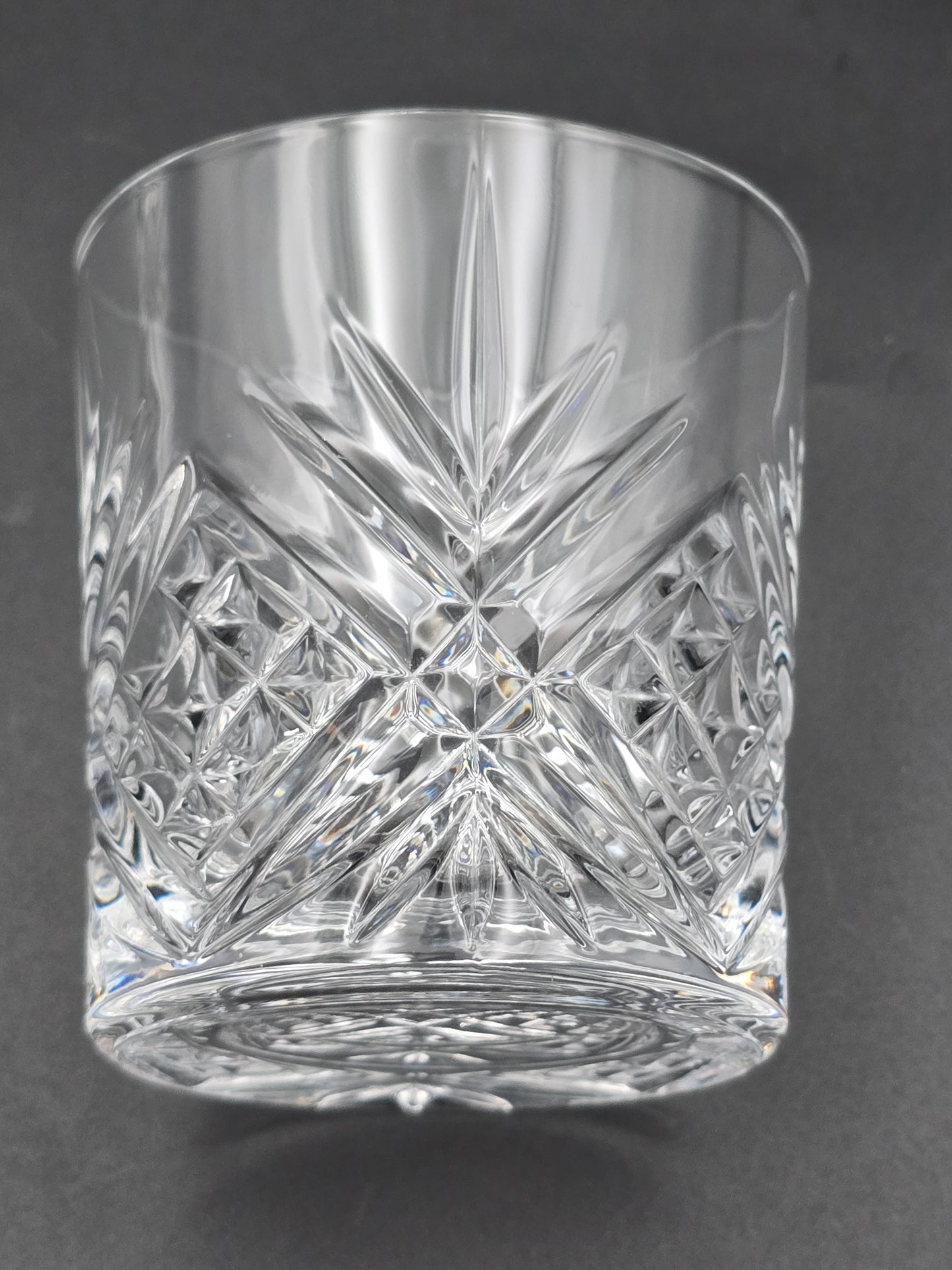 Set of 4 Edinburgh Crystal Whisky Tumblers – Boxed, 8oz, Heavy Cut Glass, Vintage Scottish Crystal Barware