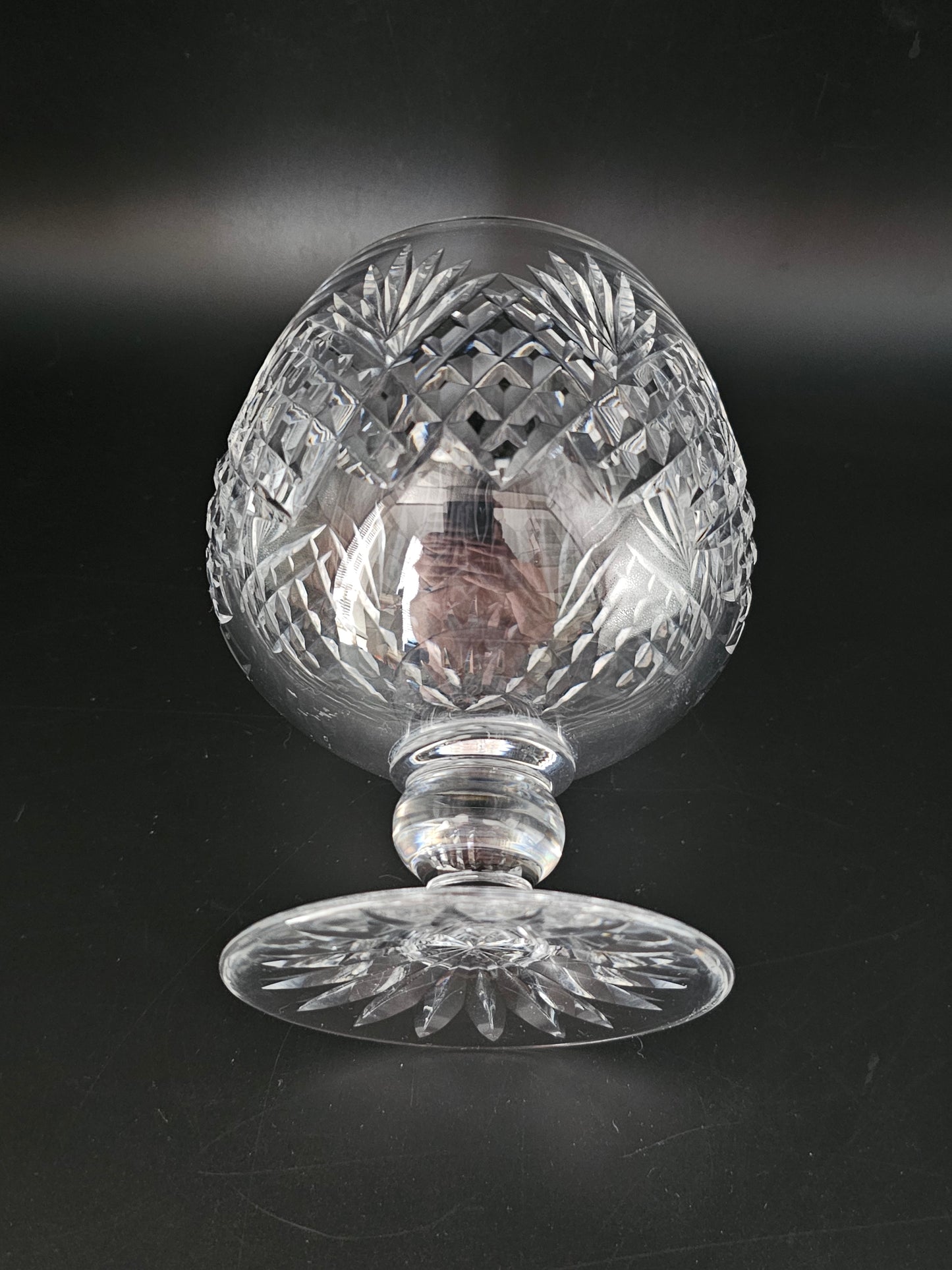 Royal Brierley Footed Crystal Rose Bowl