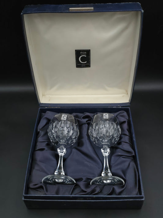 Pair of Schott Zwiesel Christine Hutte Wine glasses in Original box. 150ml