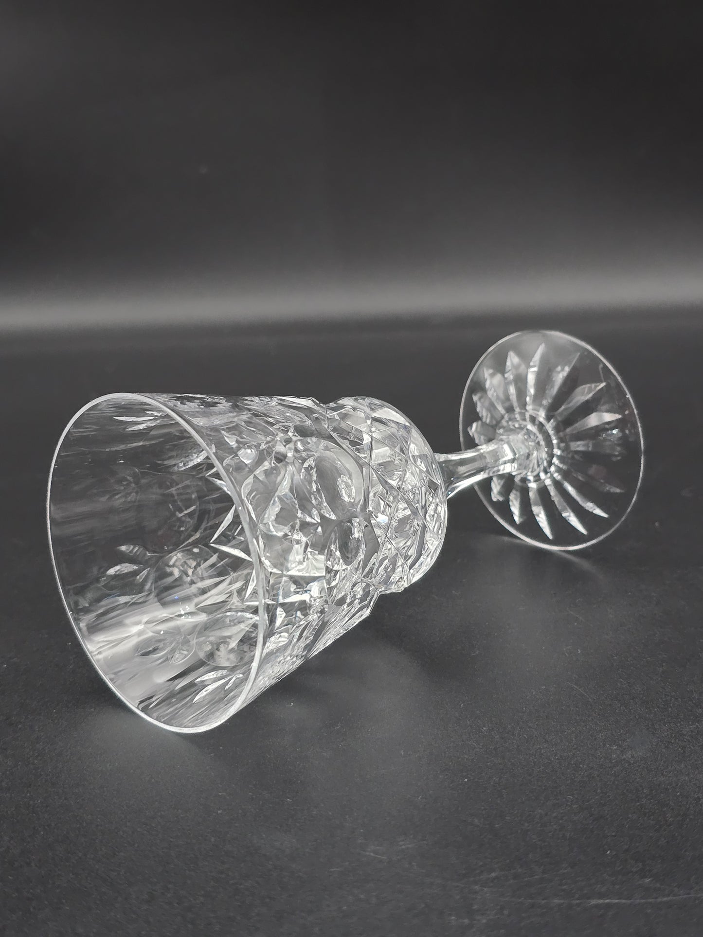 Set of 6 Fine, Hand Cut Crystal Wine Glasses, 175ml Boxed. Brierglass,English.