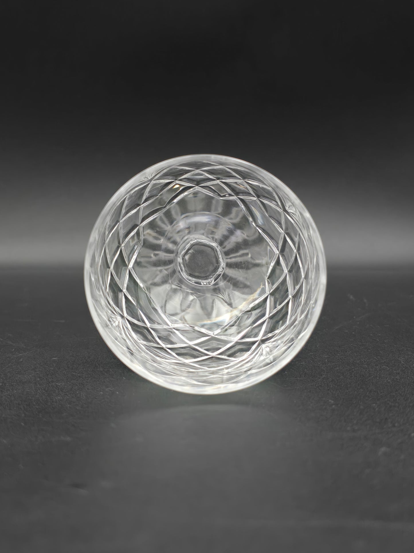 Set of 6 Large Vintage Crystal wine glasses. 300ml
