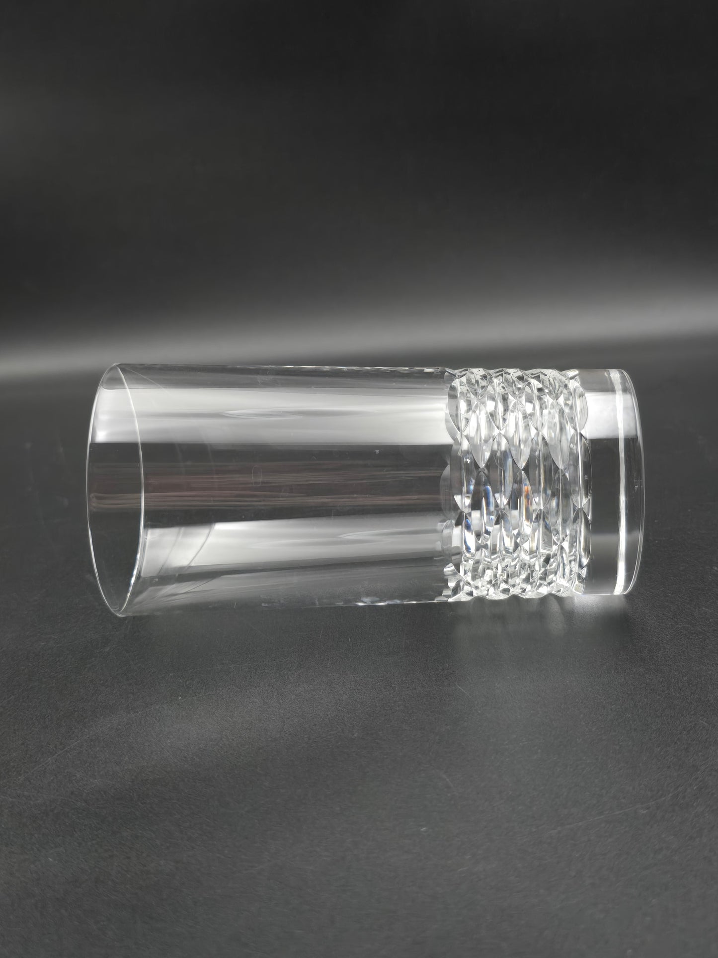 Set of 6 Edinburgh Crystal Portee Pattern Hi Ball Tumblers  375ml 14.5cm tall