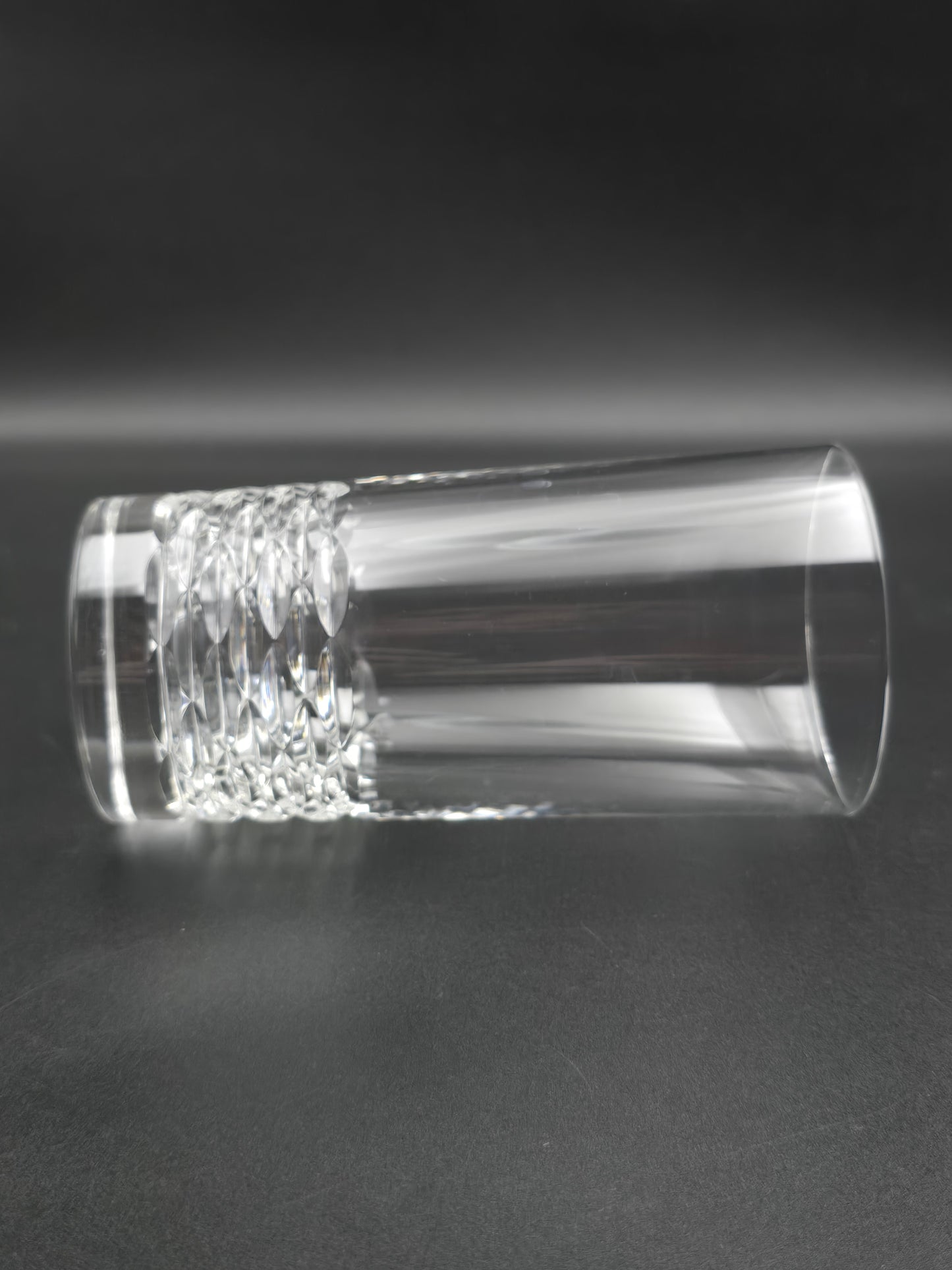 Set of 6 Edinburgh Crystal Portee Pattern Hi Ball Tumblers  375ml 14.5cm tall