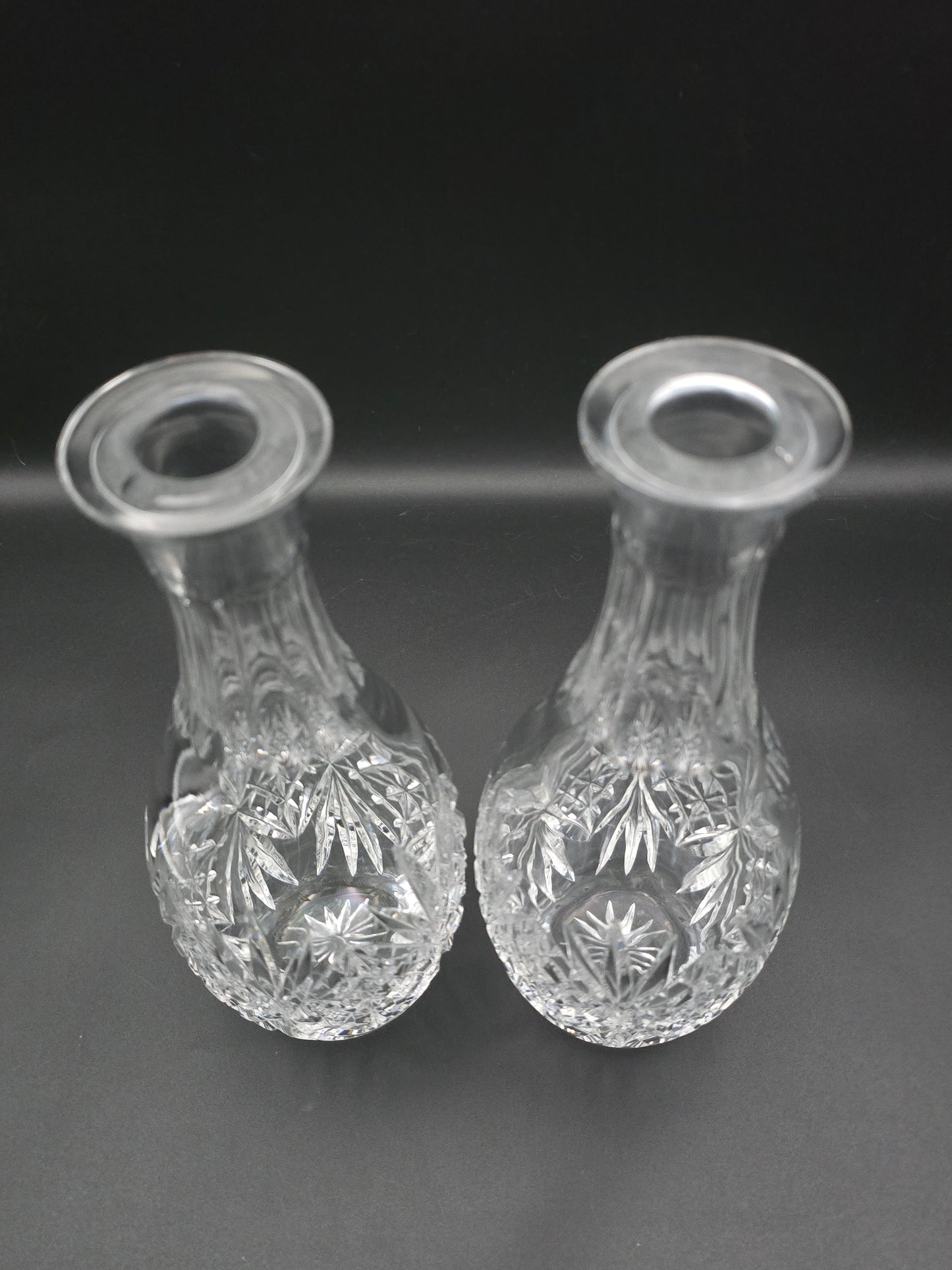 Beautiful pair of Crystal Decanters