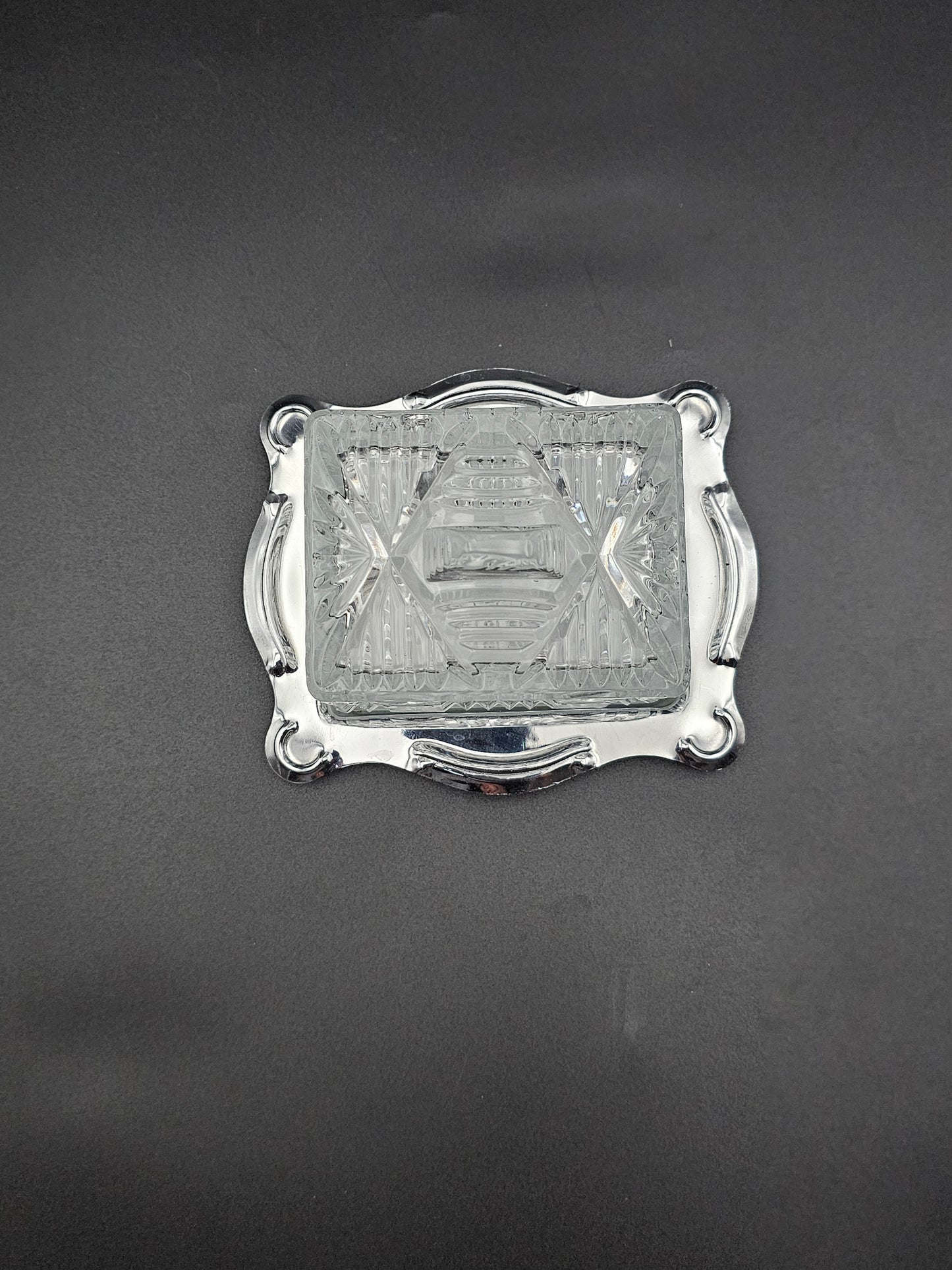 Beautiful Crystal butter dish