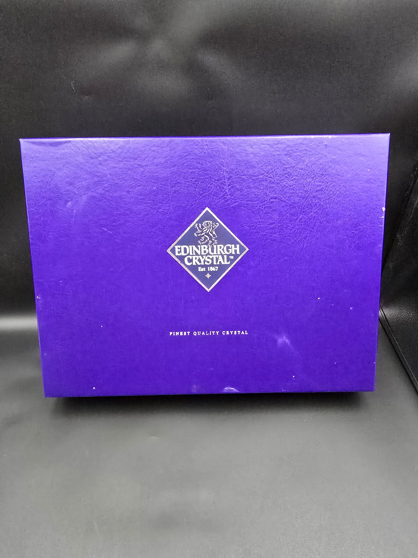 Set of 4 Large Edinburgh Crystal Glenshee Pattern Champagne flutes, Boxed 200ml 23cm tall