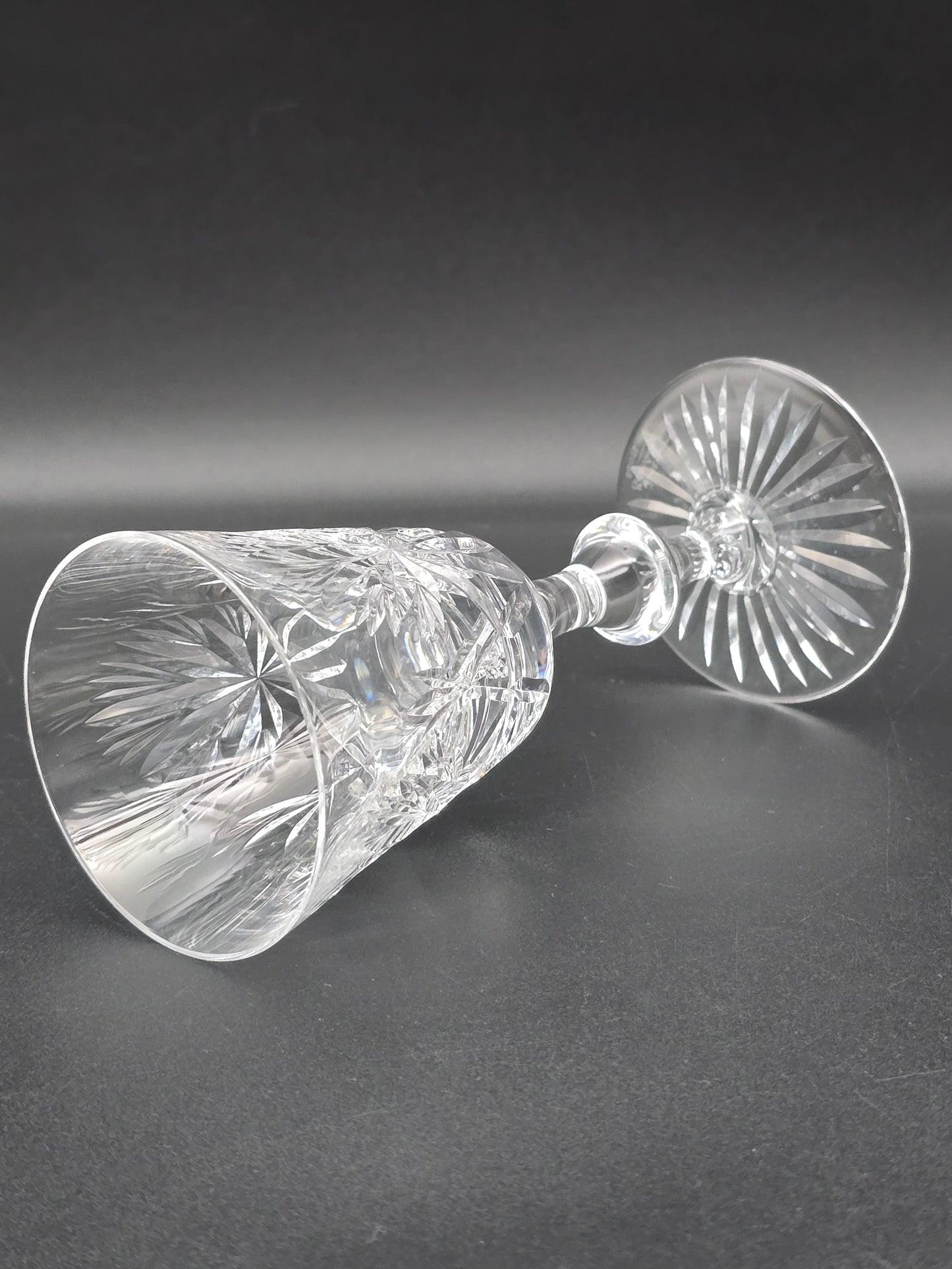 Star of Edinburgh, Edinburgh Crystal set of 6 Crystal Wine glasses. 150ml. 16cm tall