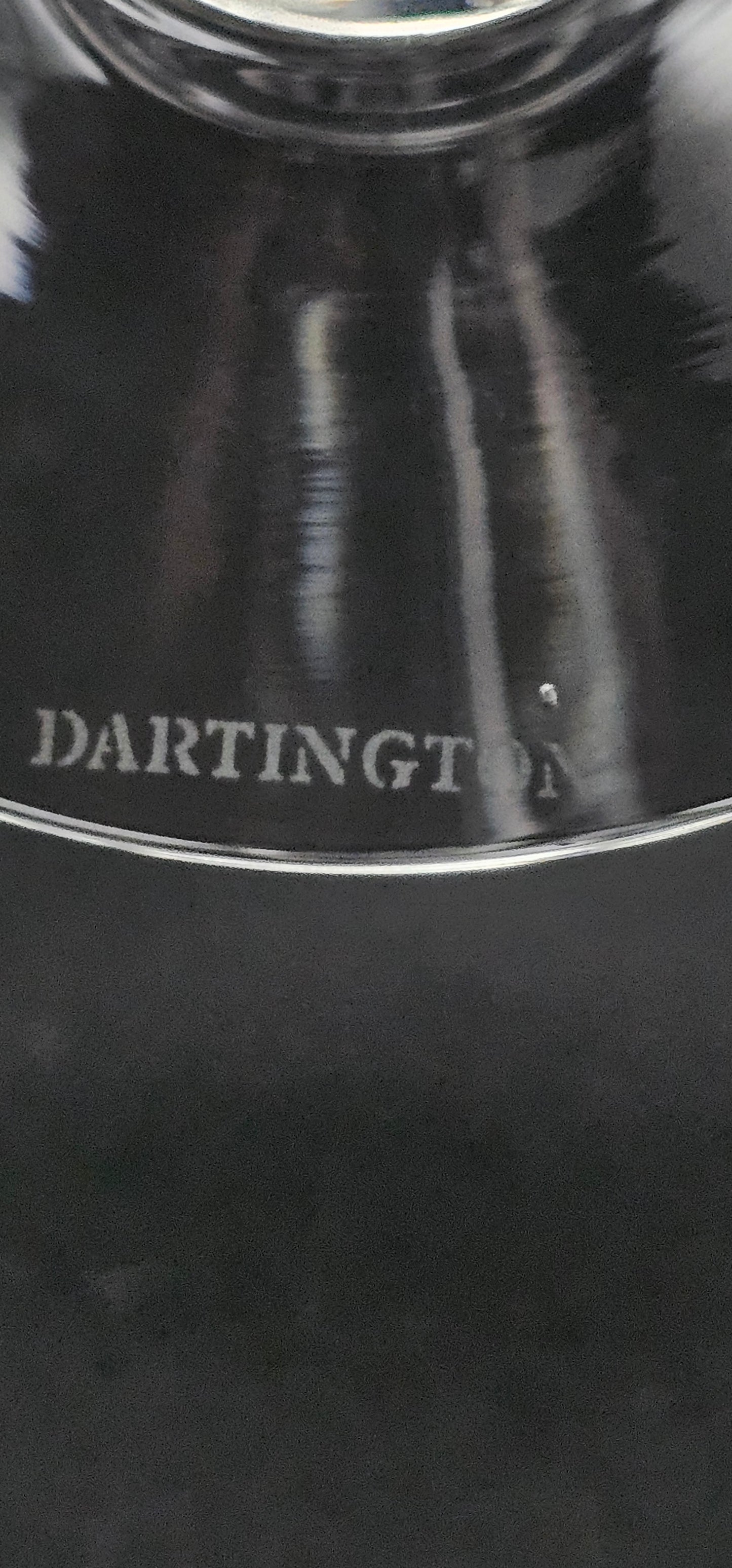 Set of 3 Large Dartington Sharon wine glasses. 300ml 22cm tall designed by Frank Thrower