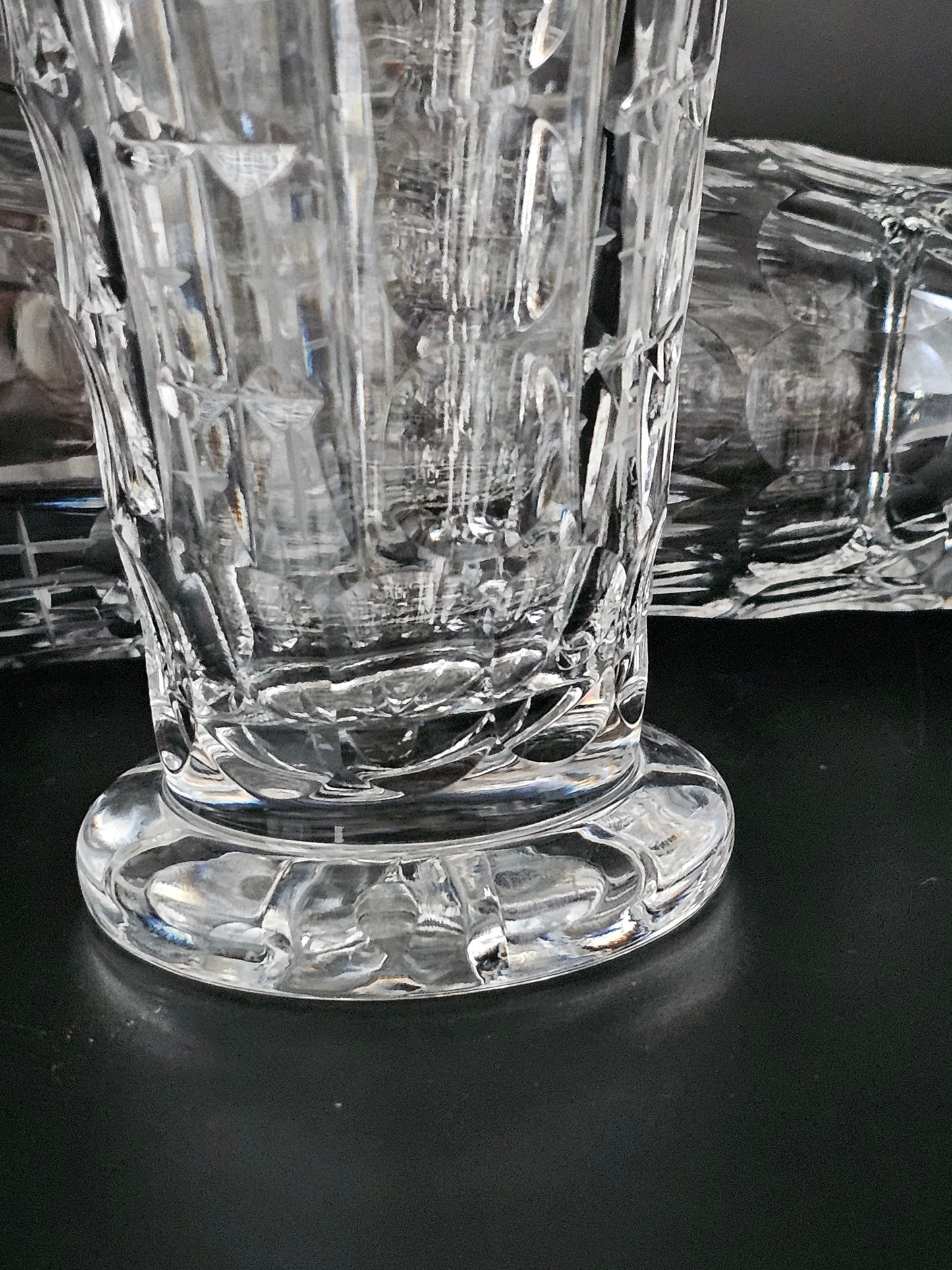 Pair of Crystal Tumblers. 12oz