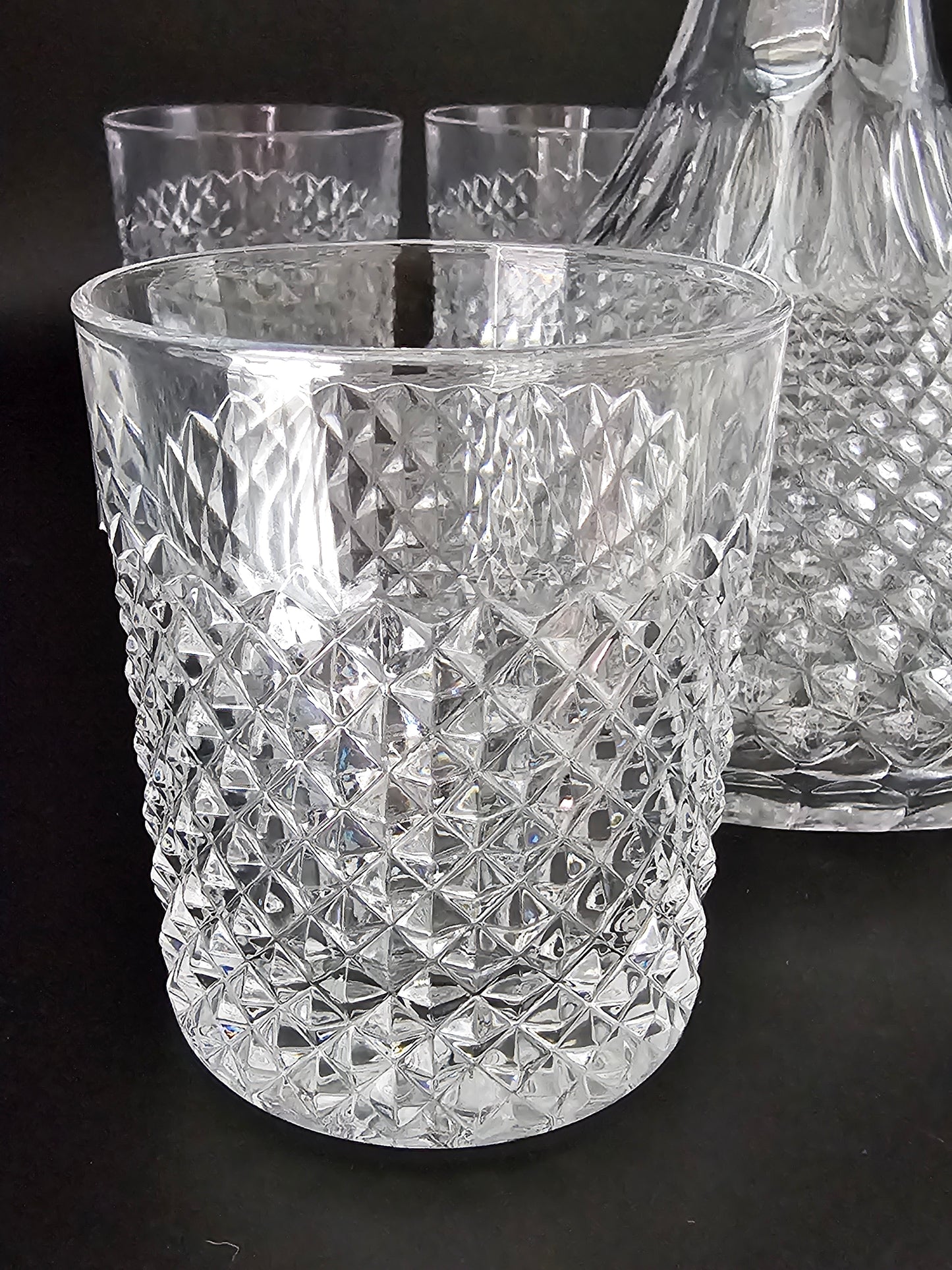 Ships Decanter and 5 Tumbler Glasses set