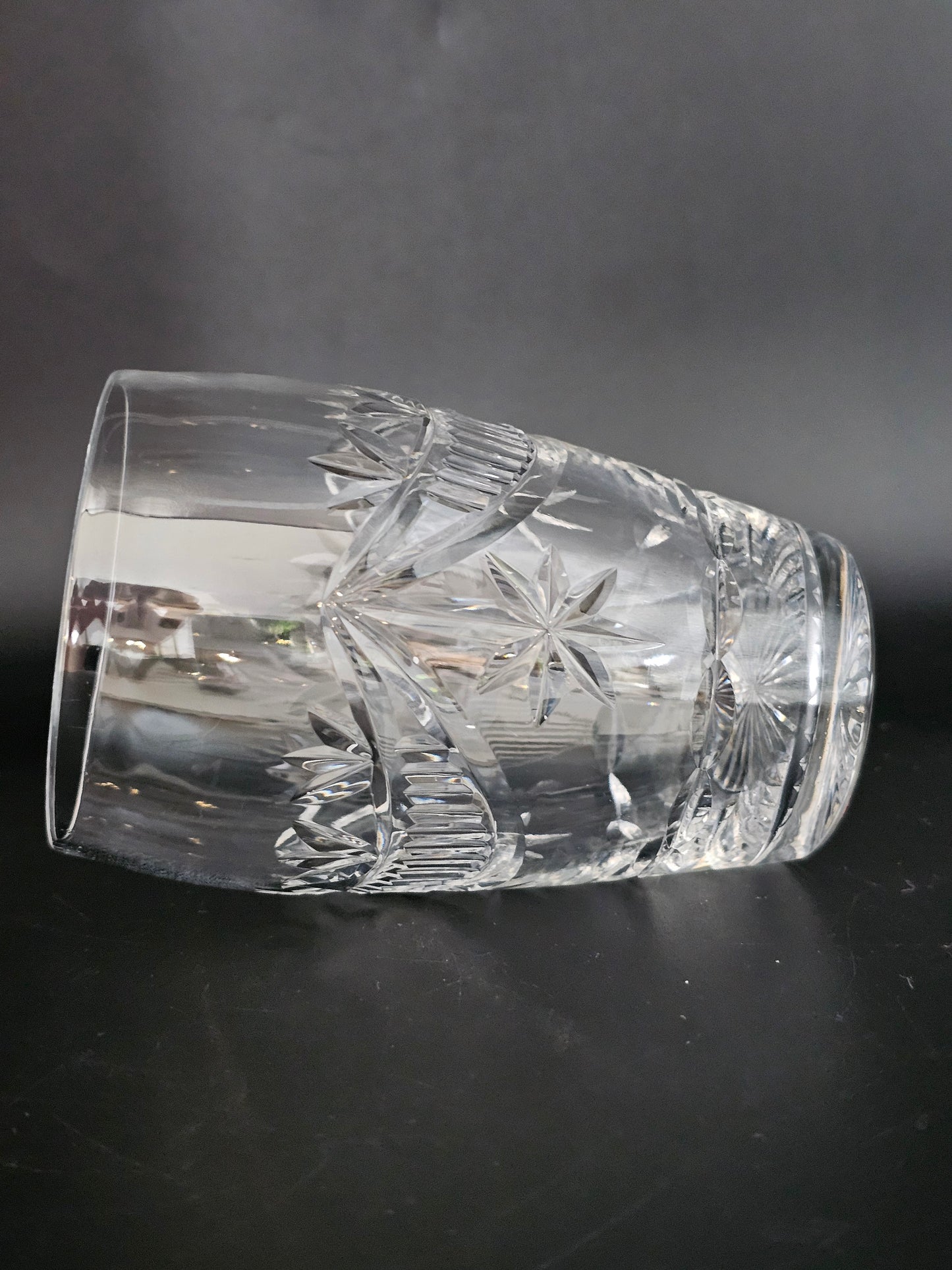 Set of 4 Vintage Crystal Tumbler glasses 350ml