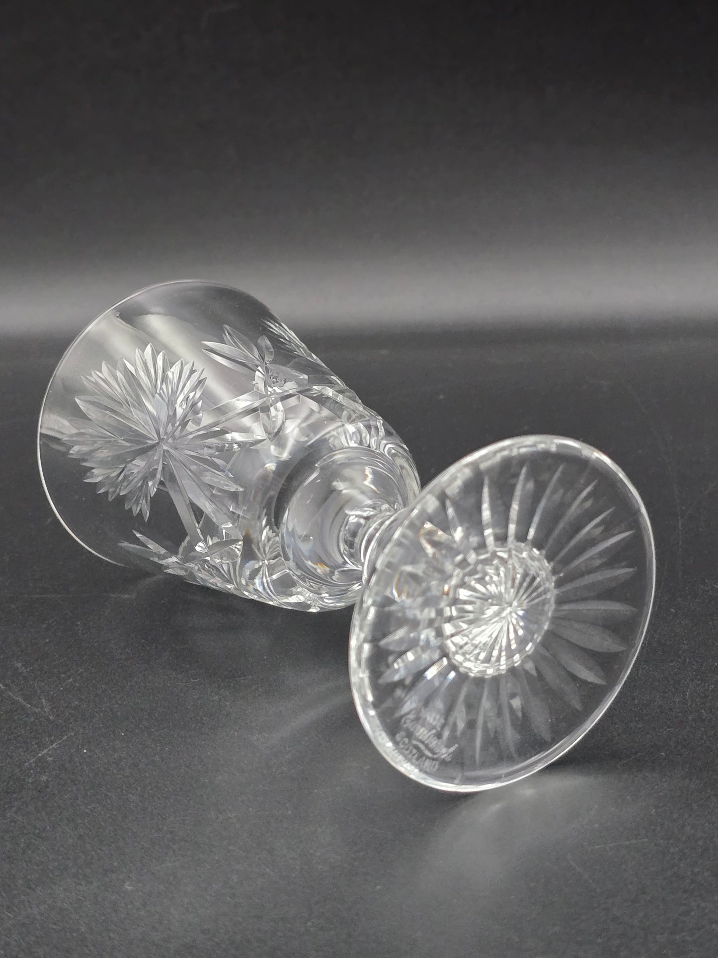 Star of Edinburgh, Edinburgh Crystal set of 6 Crystal Wine glasses. 150ml. 13.5cm tall