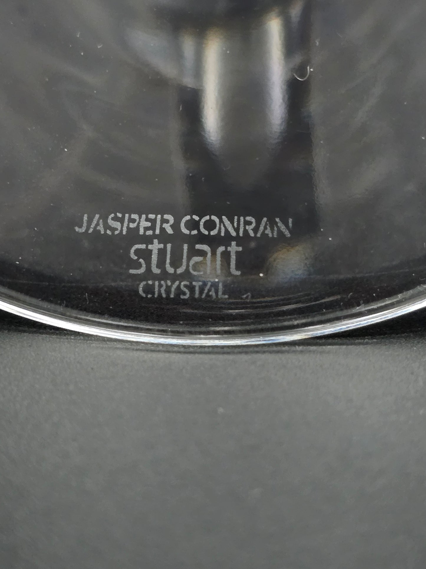 Full set of 6 Stuart Crystal Jasper Conran Large Champagne Trumpet flutes. 275ml. 26cm tall.